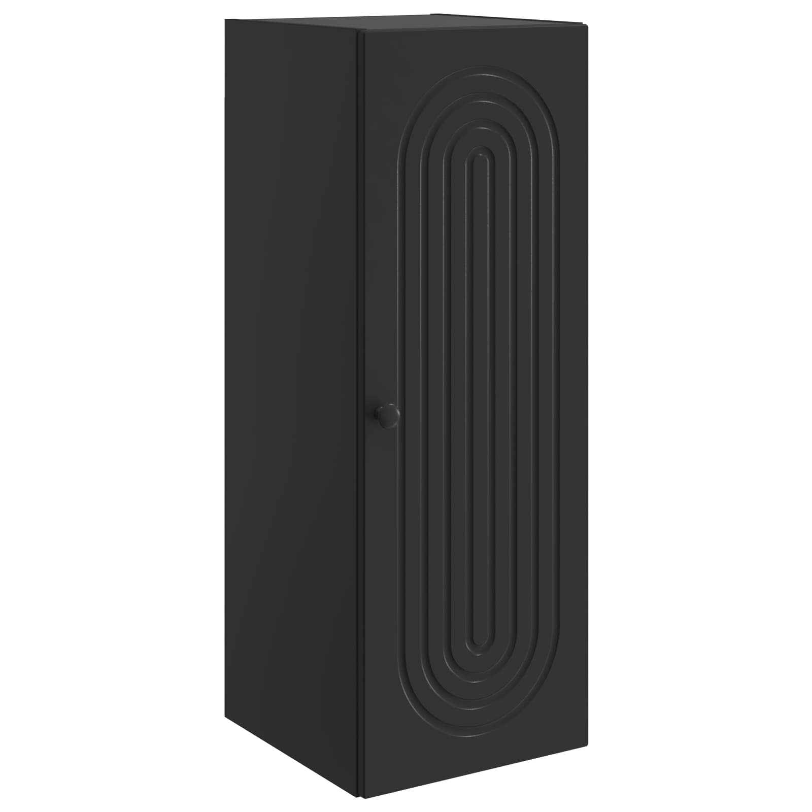 Wandkast Zwart 33 x 34,5 x 90 cm Bewerkt hout – afbeelding 2