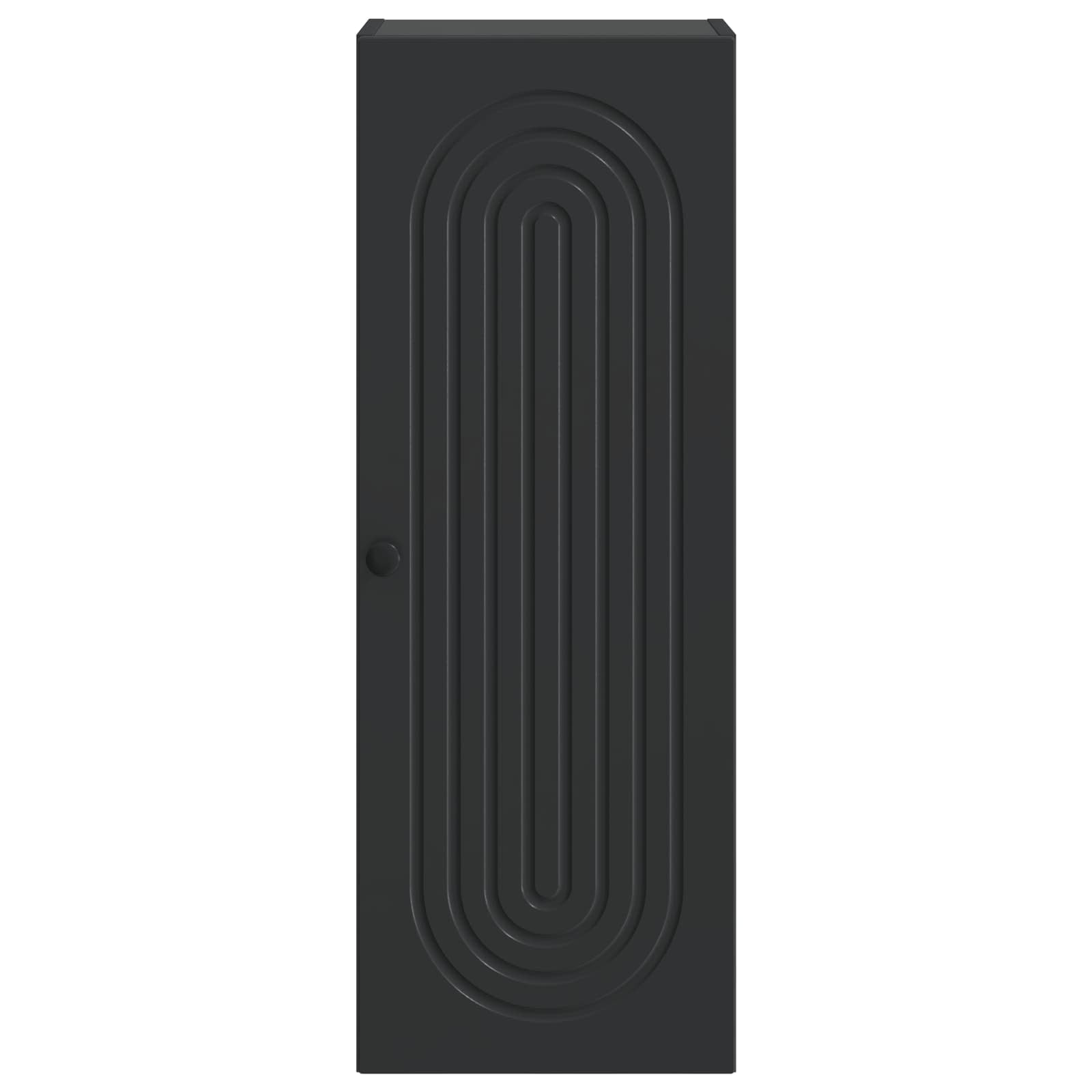 Wandkast Zwart 33 x 34,5 x 90 cm Bewerkt hout – afbeelding 4