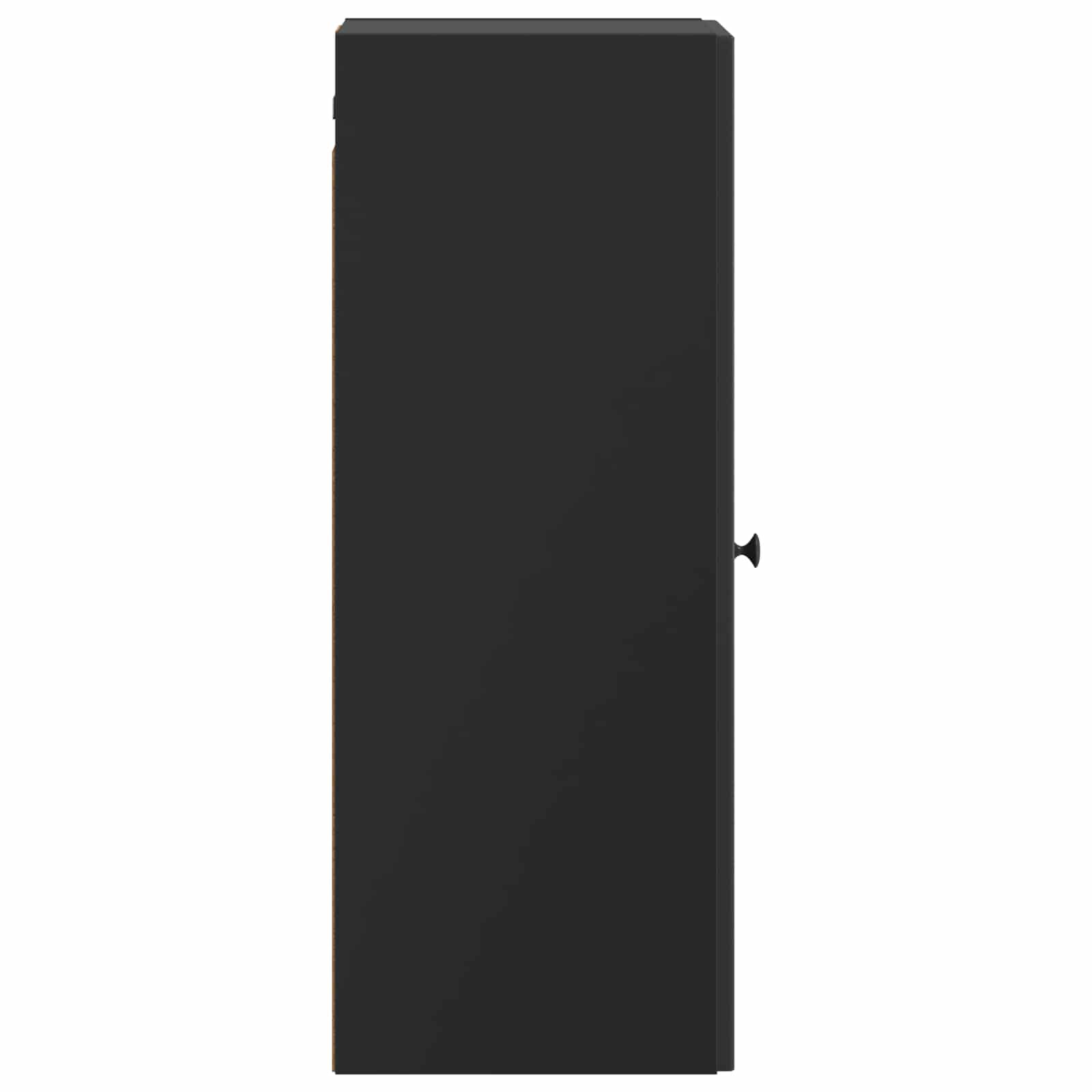 Wandkast Zwart 33 x 34,5 x 90 cm Bewerkt hout – afbeelding 5