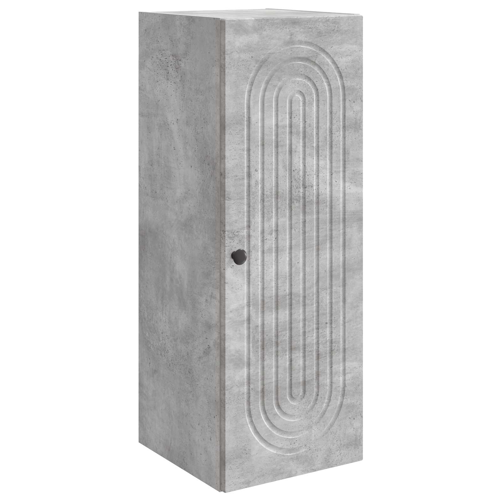 Wandkast Betongrijs 33 x 34,5 x 90 cm Bewerkt hout – afbeelding 2