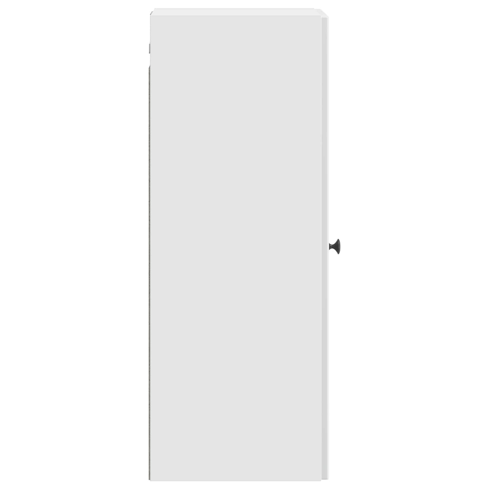 Wandkast Hoogglans Wit 33 x 34,5 x 90 cm Bewerkt hout – afbeelding 5