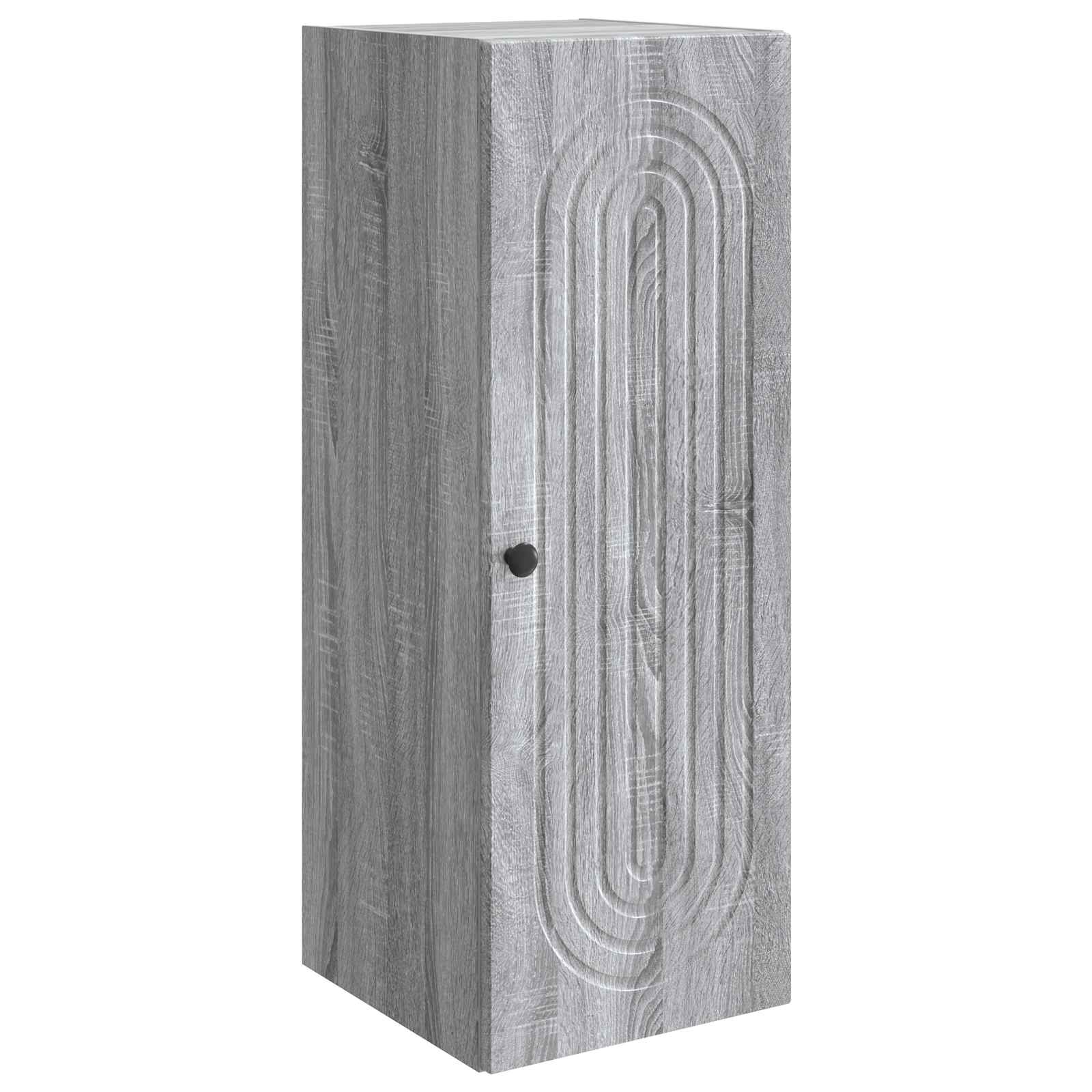 Wandkast Grijs Sonoma 33 x 34,5 x 90 cm Bewerkt hout – afbeelding 2