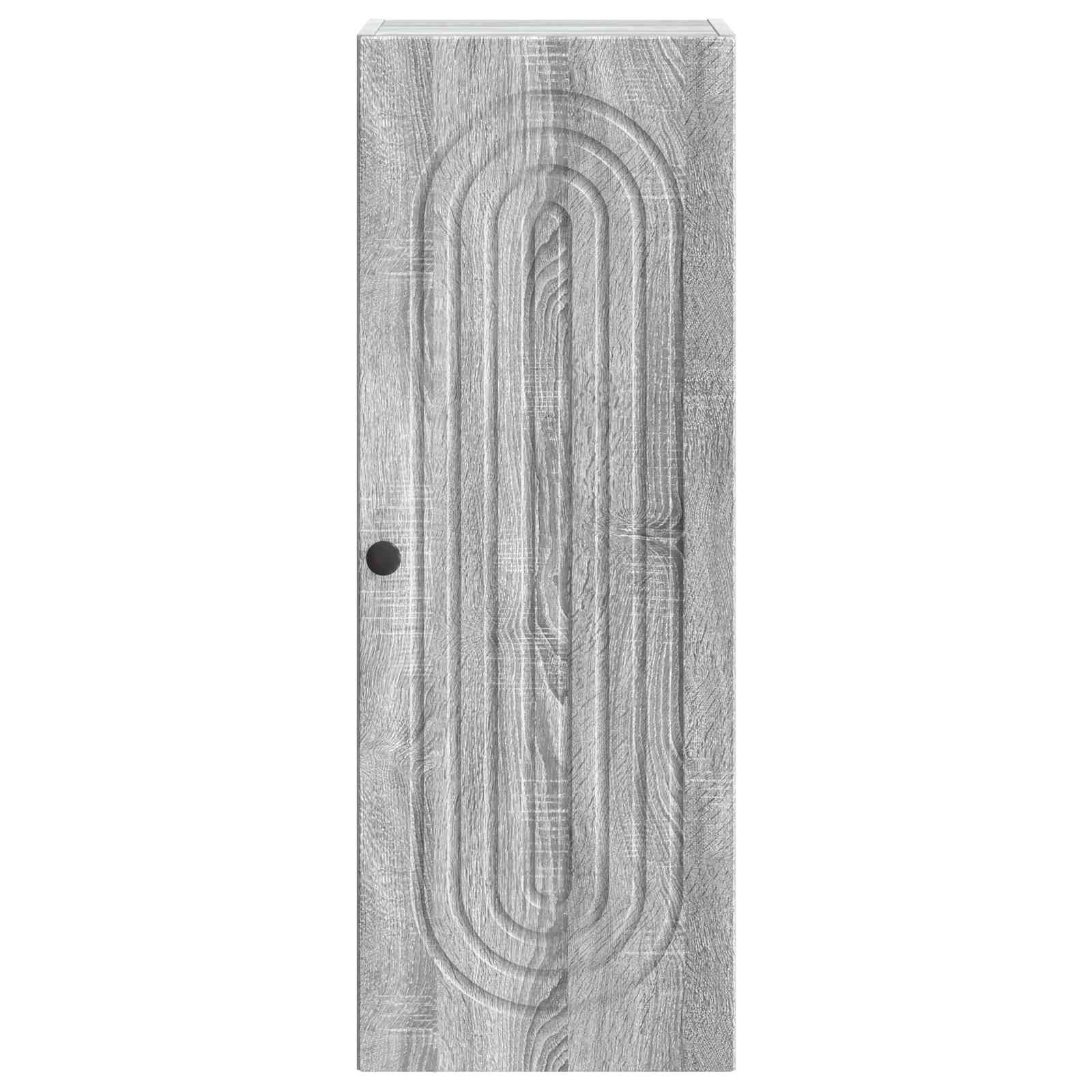 Wandkast Grijs Sonoma 33 x 34,5 x 90 cm Bewerkt hout – afbeelding 4