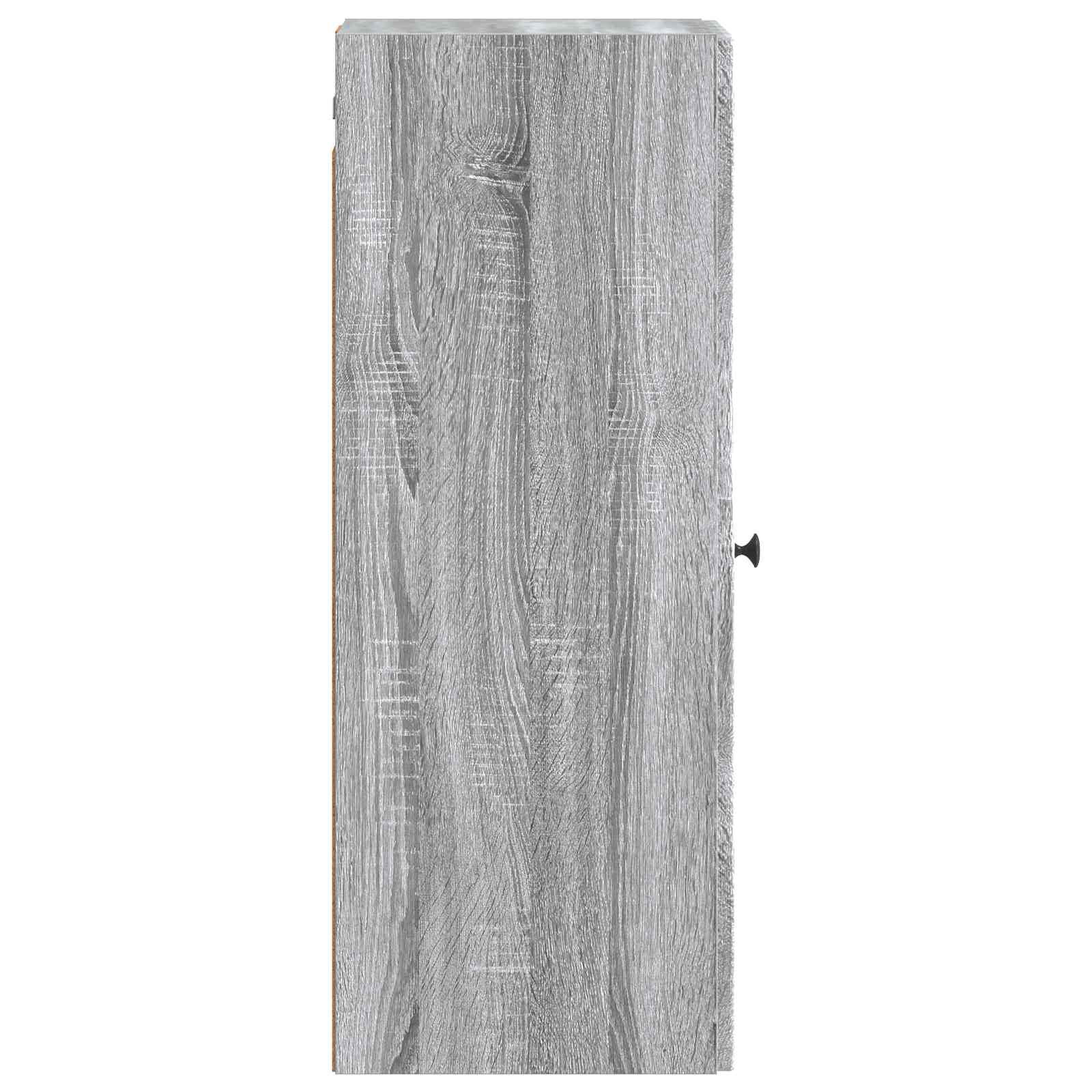 Wandkast Grijs Sonoma 33 x 34,5 x 90 cm Bewerkt hout – afbeelding 5
