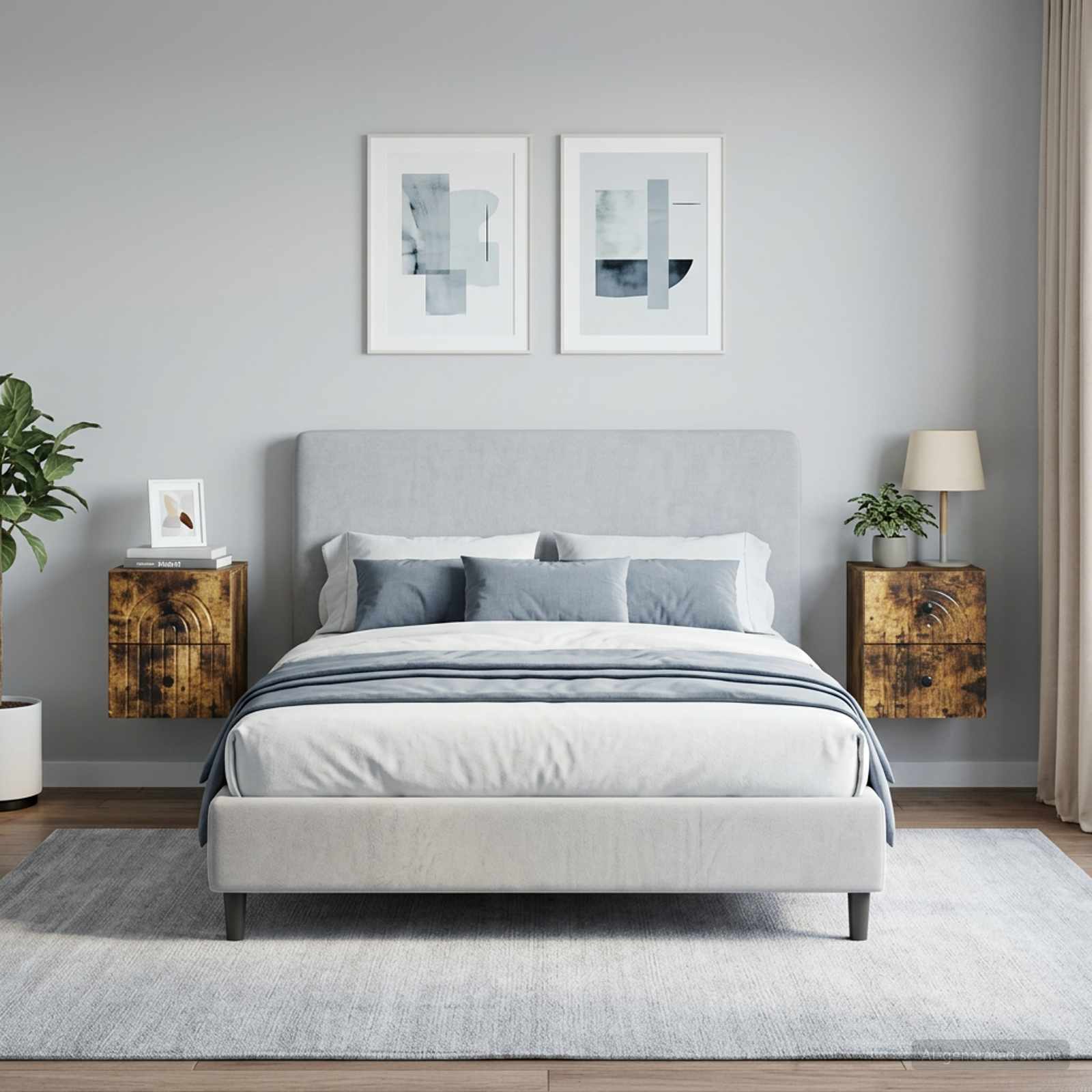 Wandbeugel Bedkast 2 pcs Gerookt eiken 33 x 34,5 x 40 cm