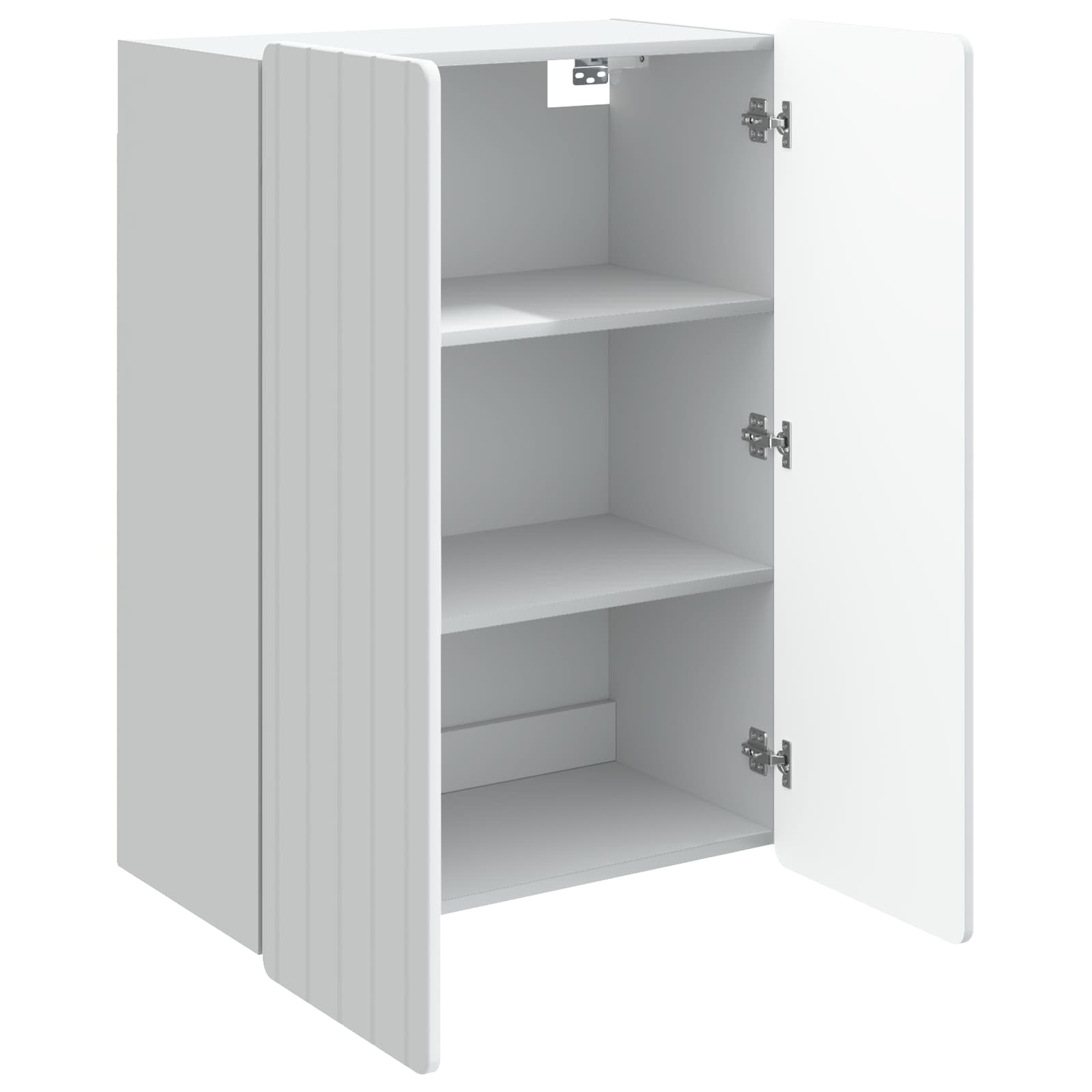 Wandkast Wit 66 x 34,5 x 92 cm Bewerkt hout – afbeelding 3