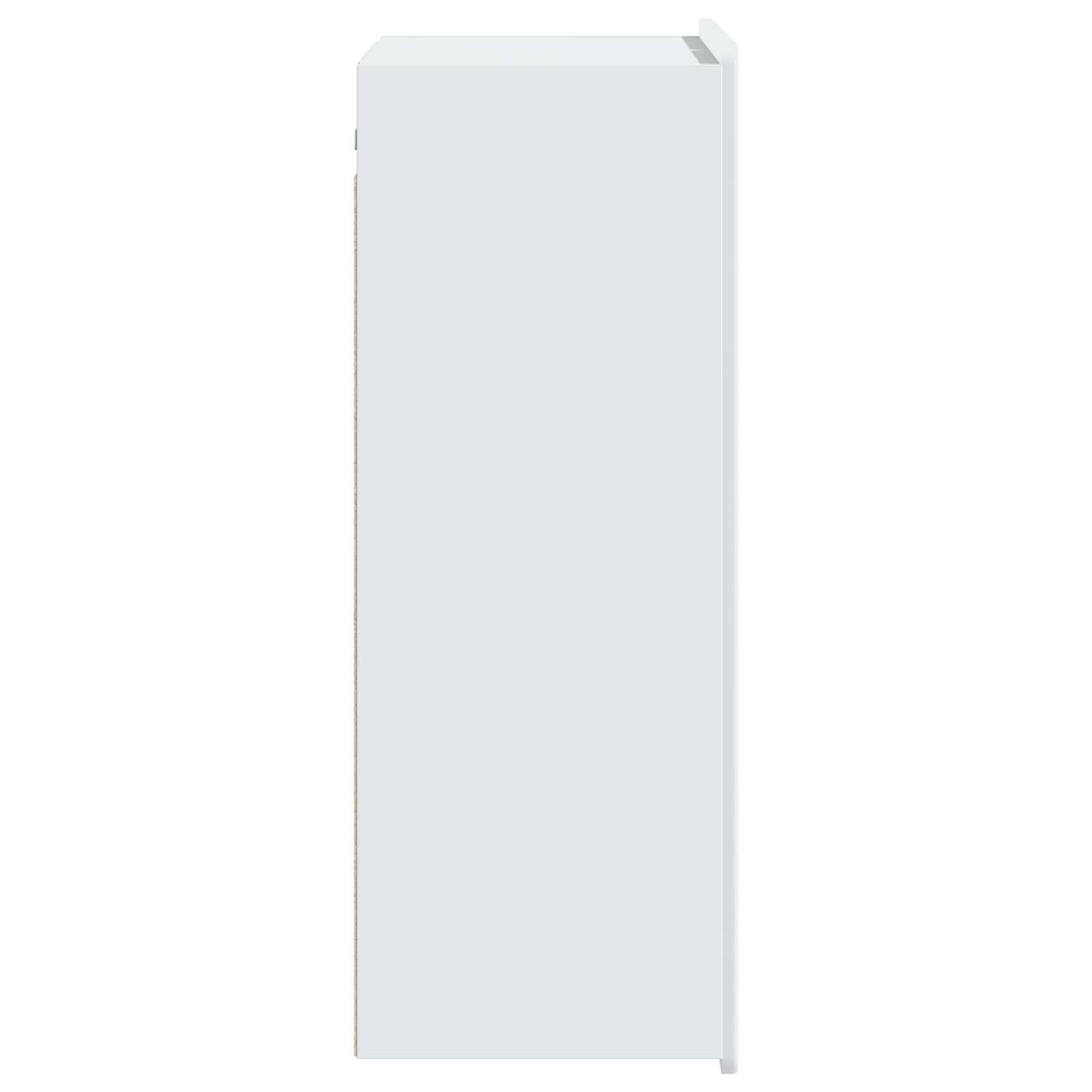 Wandkast Wit 66 x 34,5 x 92 cm Bewerkt hout – afbeelding 5