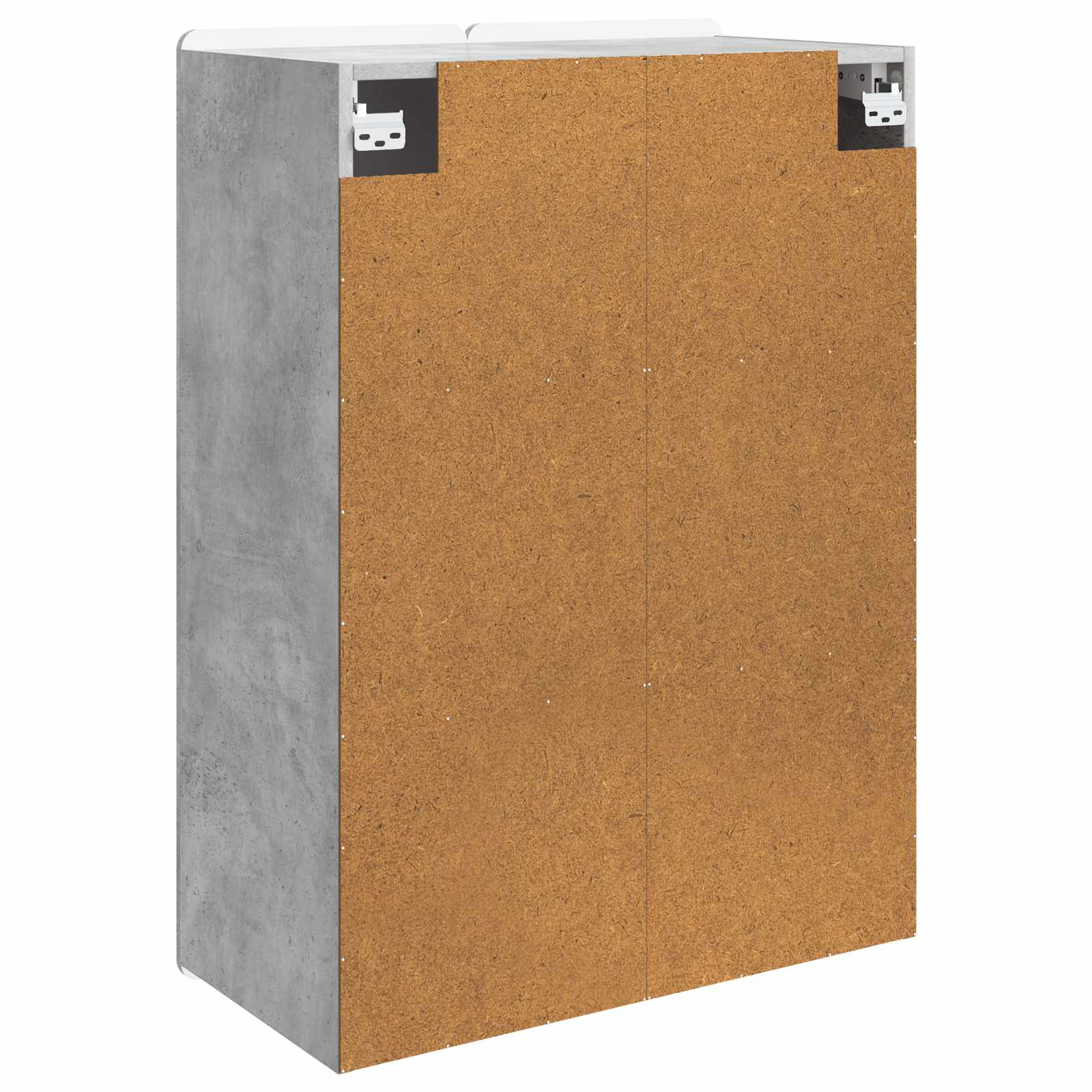 Wandkast Betongrijs 66 x 34,5 x 92 cm Bewerkt hout – afbeelding 6