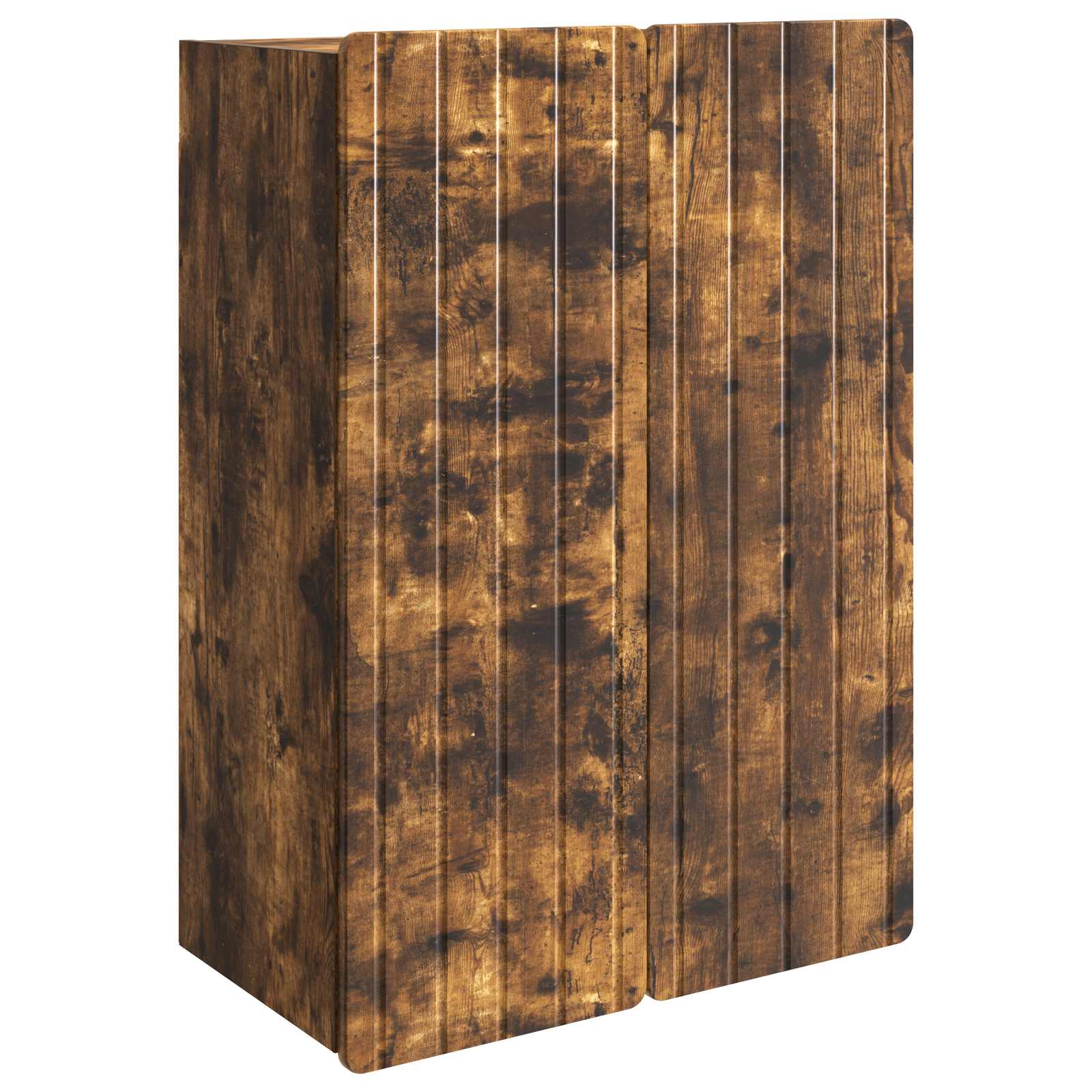 Wandkast Gerookt eiken 66 x 34,5 x 92 cm Bewerkt hout – afbeelding 2