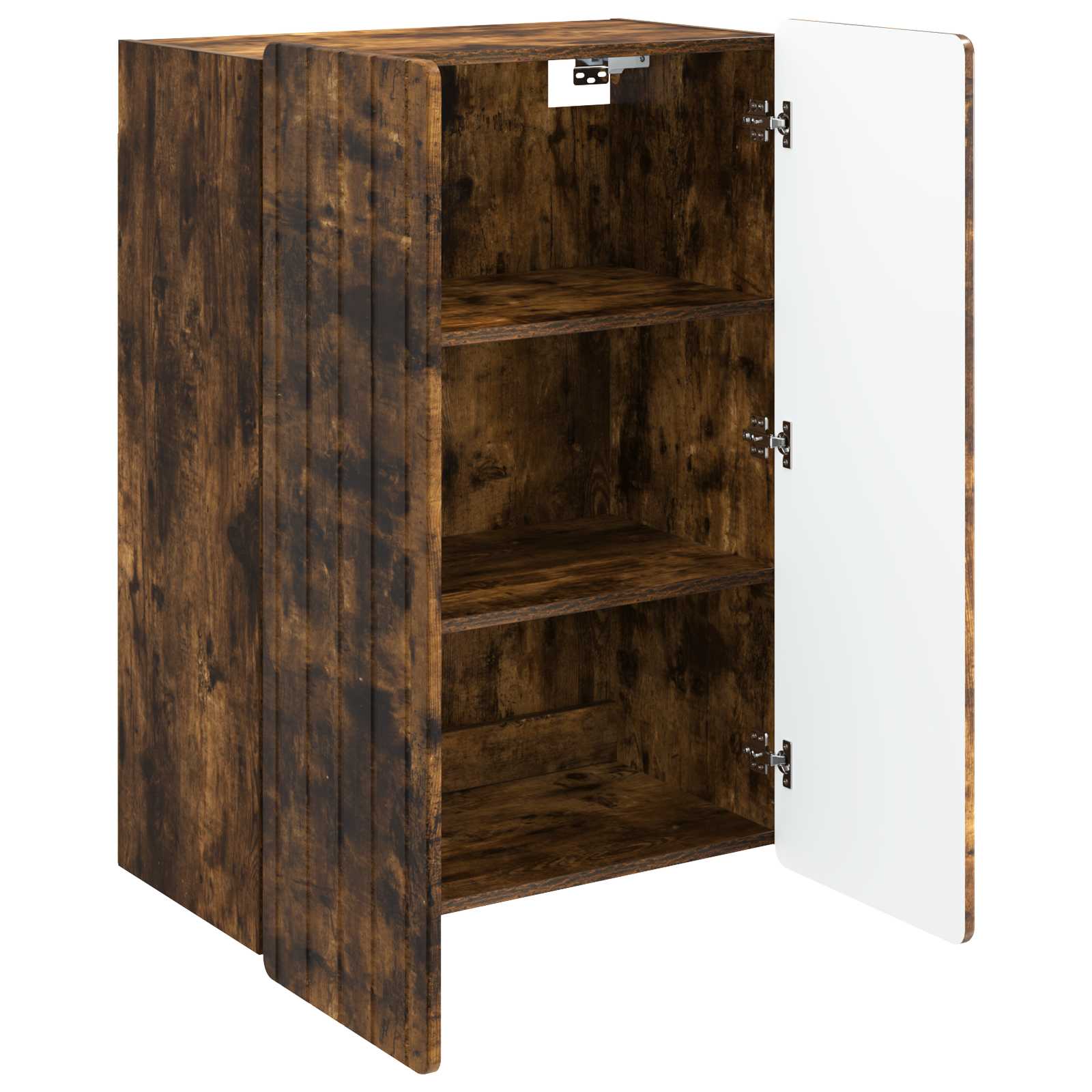 Wandkast Gerookt eiken 66 x 34,5 x 92 cm Bewerkt hout – afbeelding 3