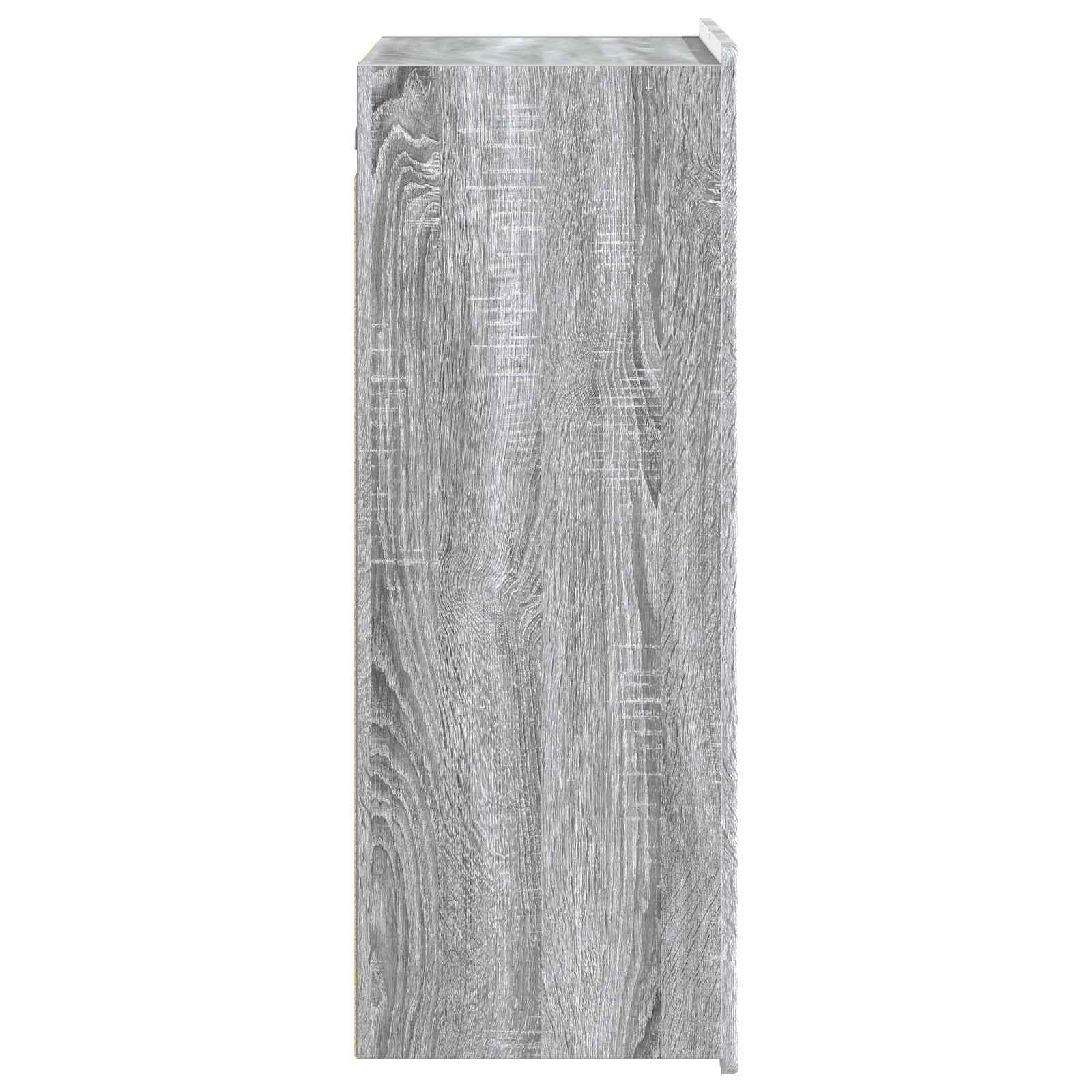 Wandkast Grijs Sonoma 66 x 34,5 x 92 cm Bewerkt hout – afbeelding 5