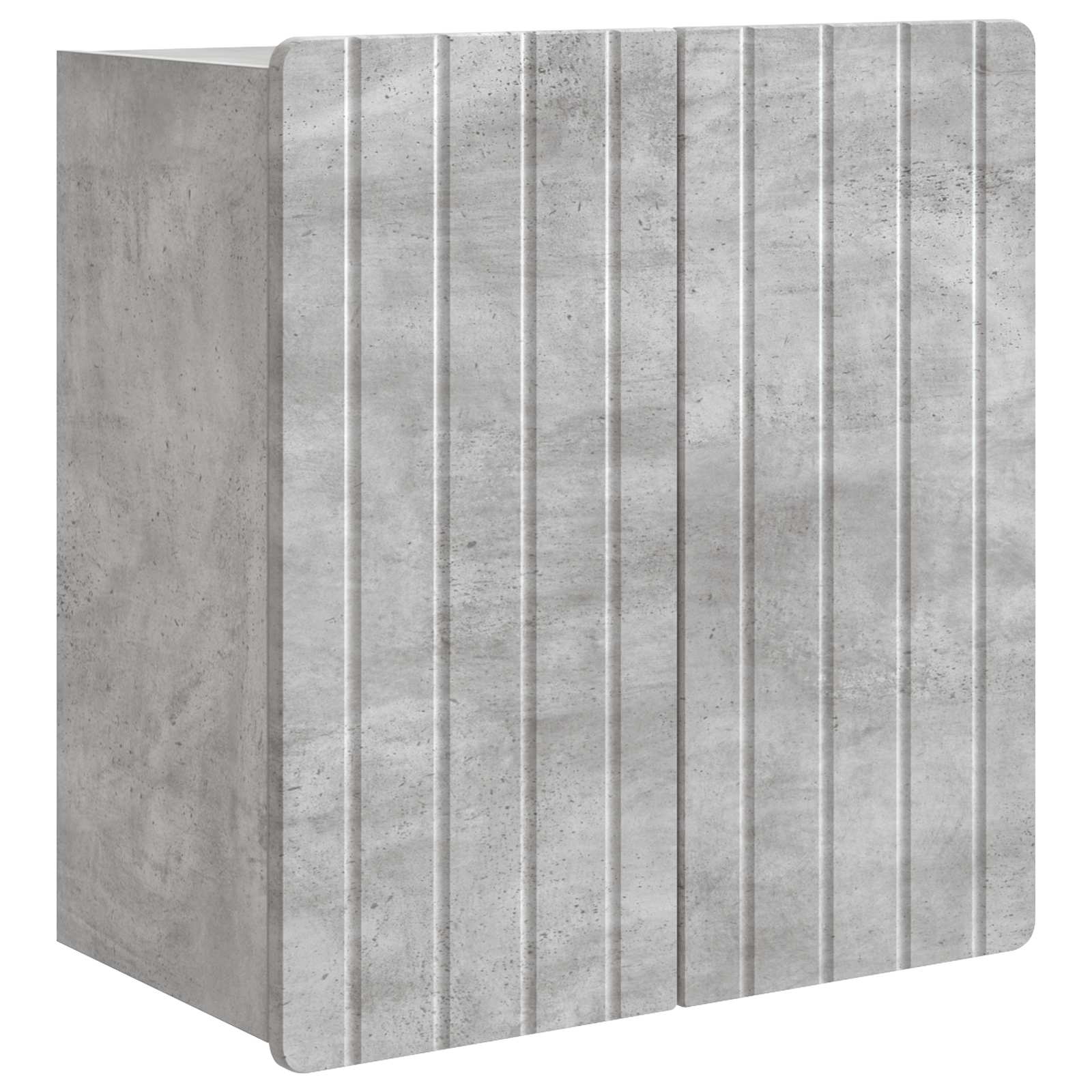 Wandkast Betongrijs 59 x 31 x 64 cm Bewerkt hout – afbeelding 2