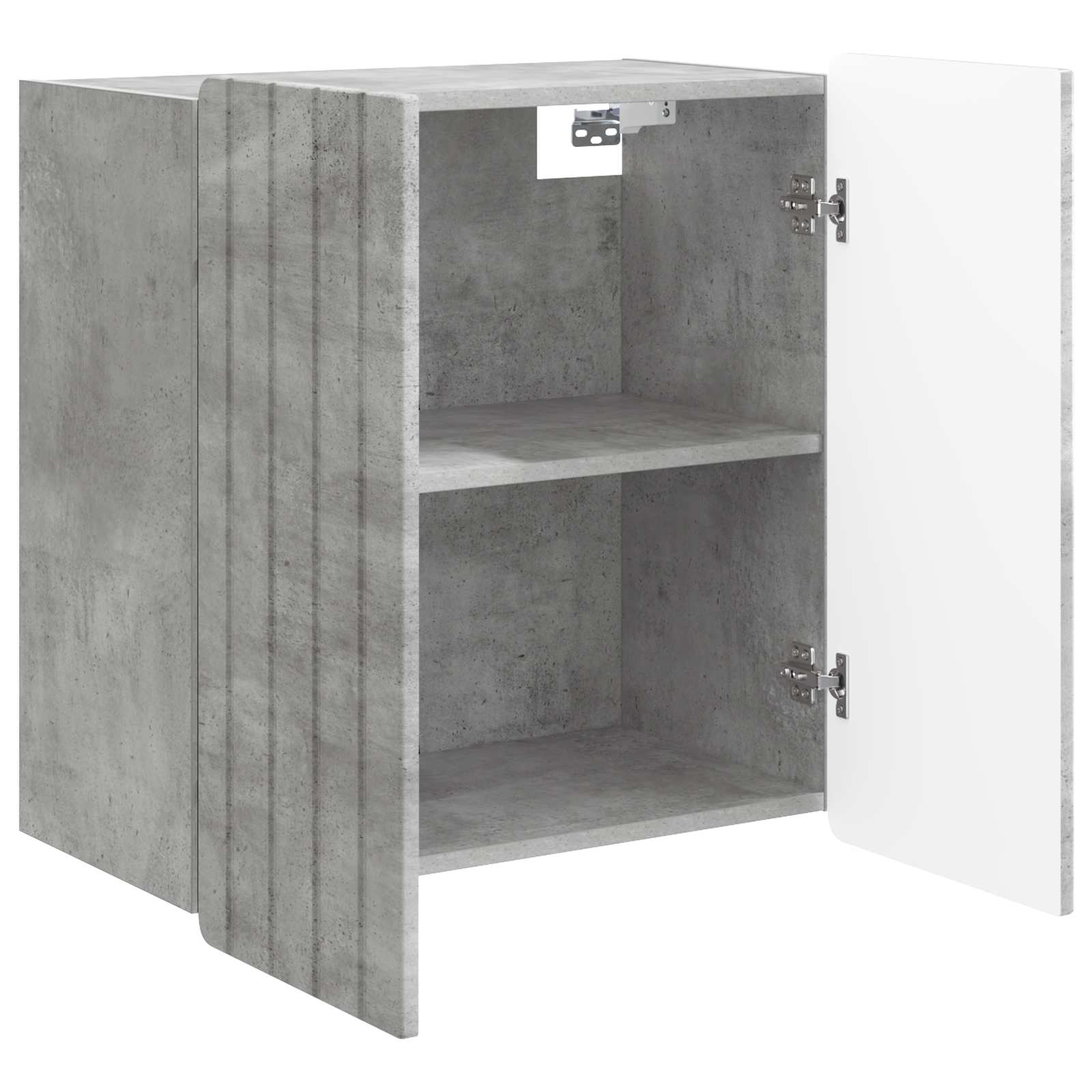 Wandkast Betongrijs 59 x 31 x 64 cm Bewerkt hout – afbeelding 3