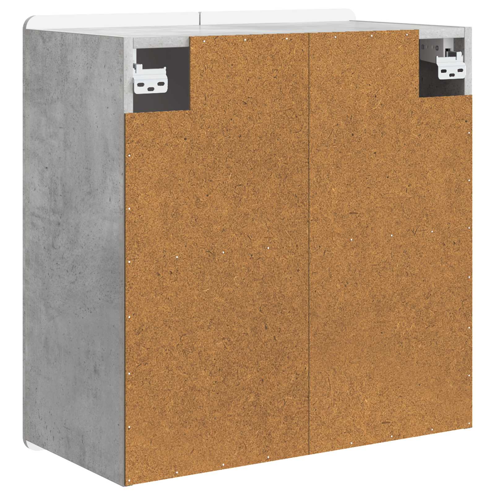 Wandkast Betongrijs 59 x 31 x 64 cm Bewerkt hout – afbeelding 6