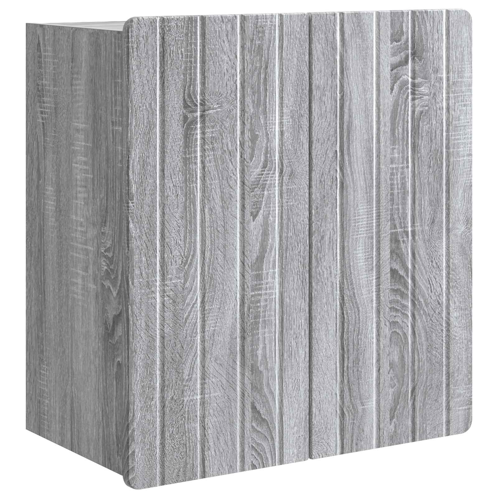 Wandkast Grijs Sonoma 59 x 31 x 64 cm Bewerkt hout – afbeelding 2