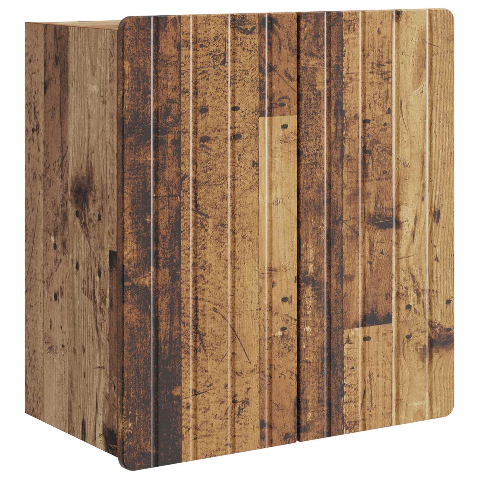 Wandkast Oud hout 59 x 31 x 64 cm Bewerkt hout – afbeelding 2