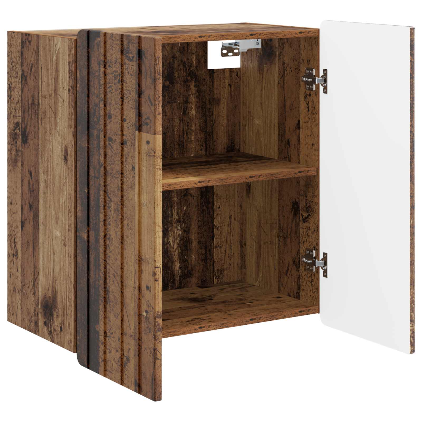 Wandkast Oud hout 59 x 31 x 64 cm Bewerkt hout – afbeelding 3