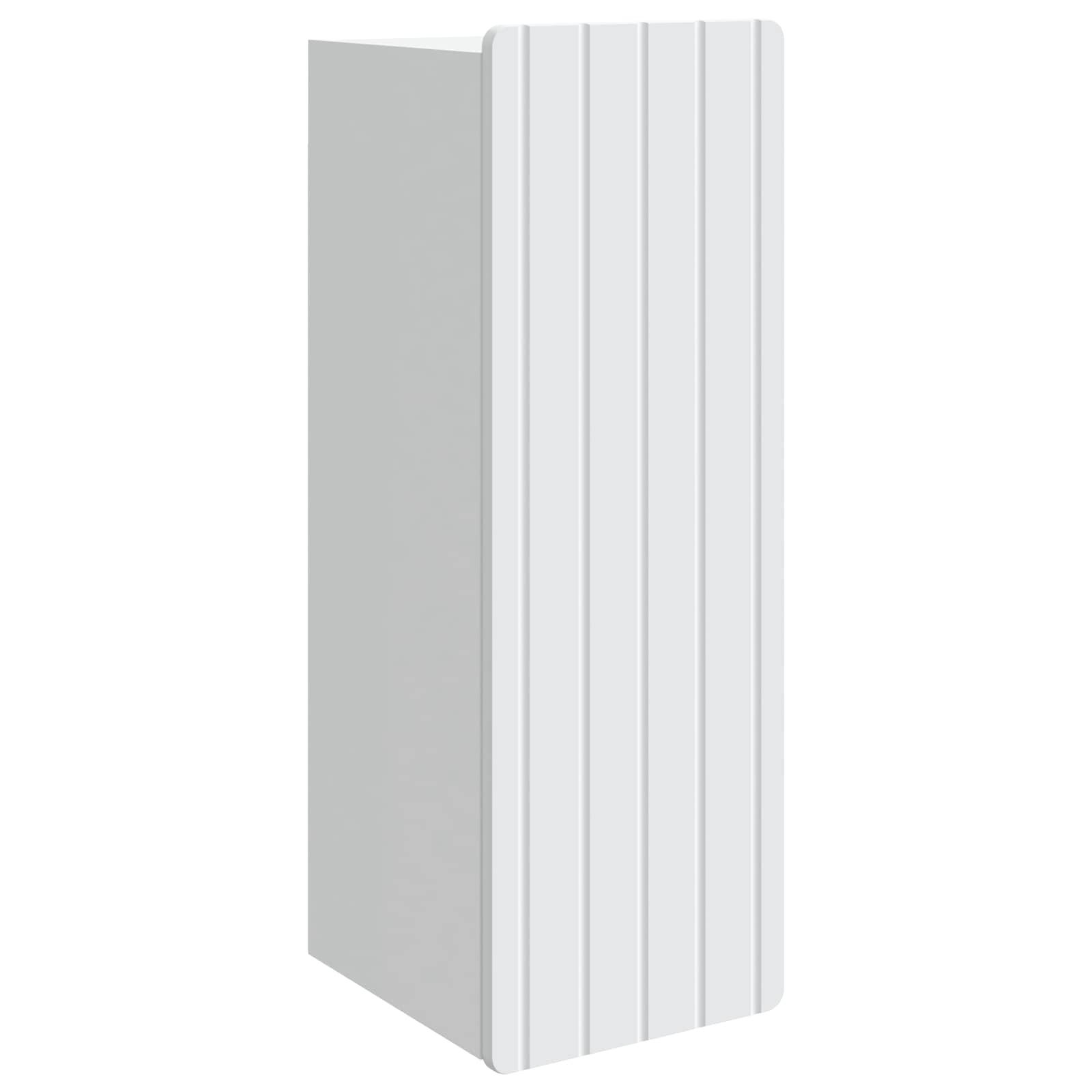 Wandkast Wit 33 x 34,5 x 94 cm Bewerkt hout – afbeelding 2
