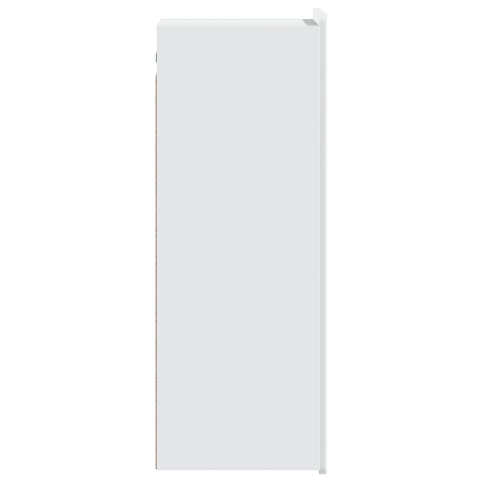 Wandkast Wit 33 x 34,5 x 94 cm Bewerkt hout – afbeelding 5