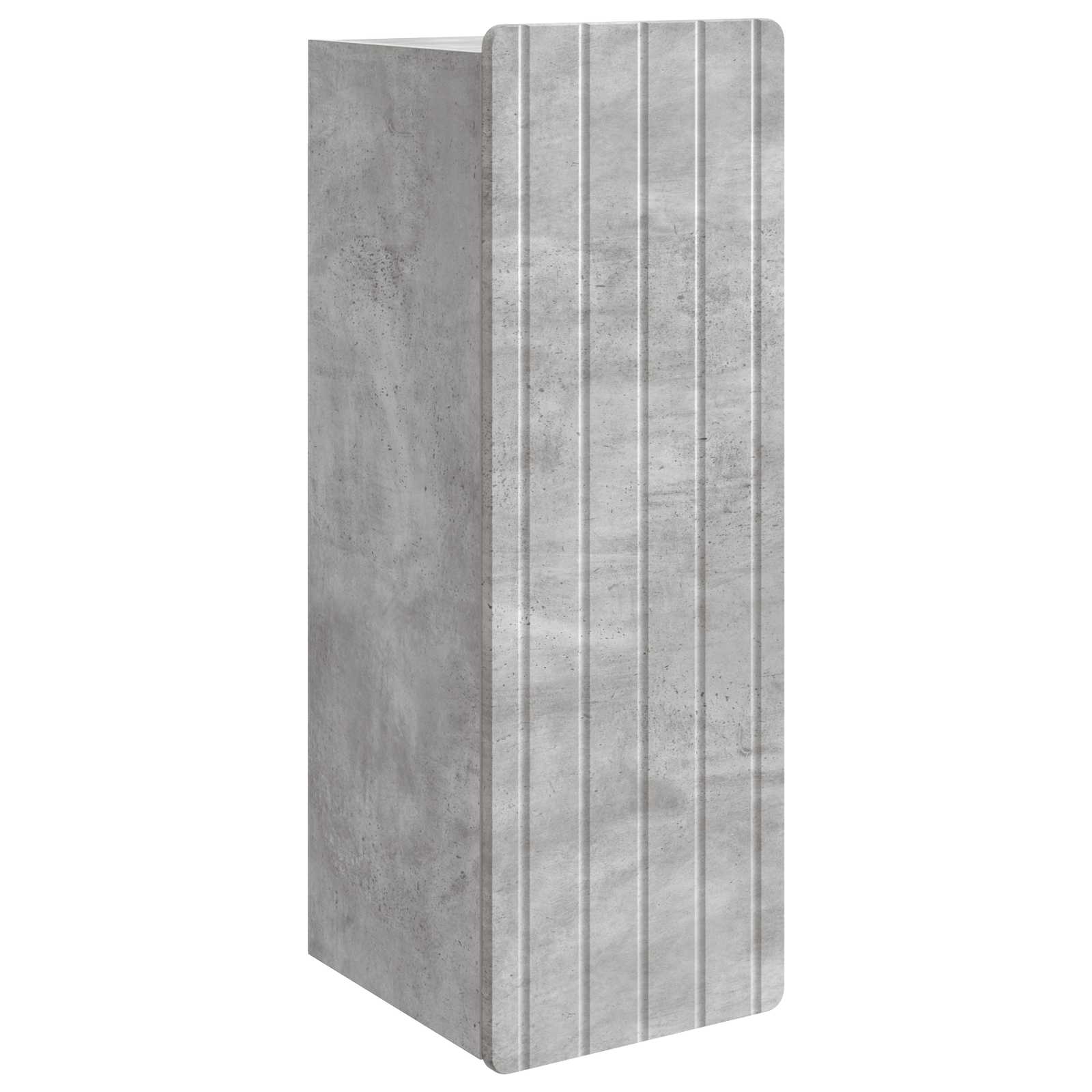 Wandkast Betongrijs 33 x 34,5 x 94 cm Bewerkt hout – afbeelding 2