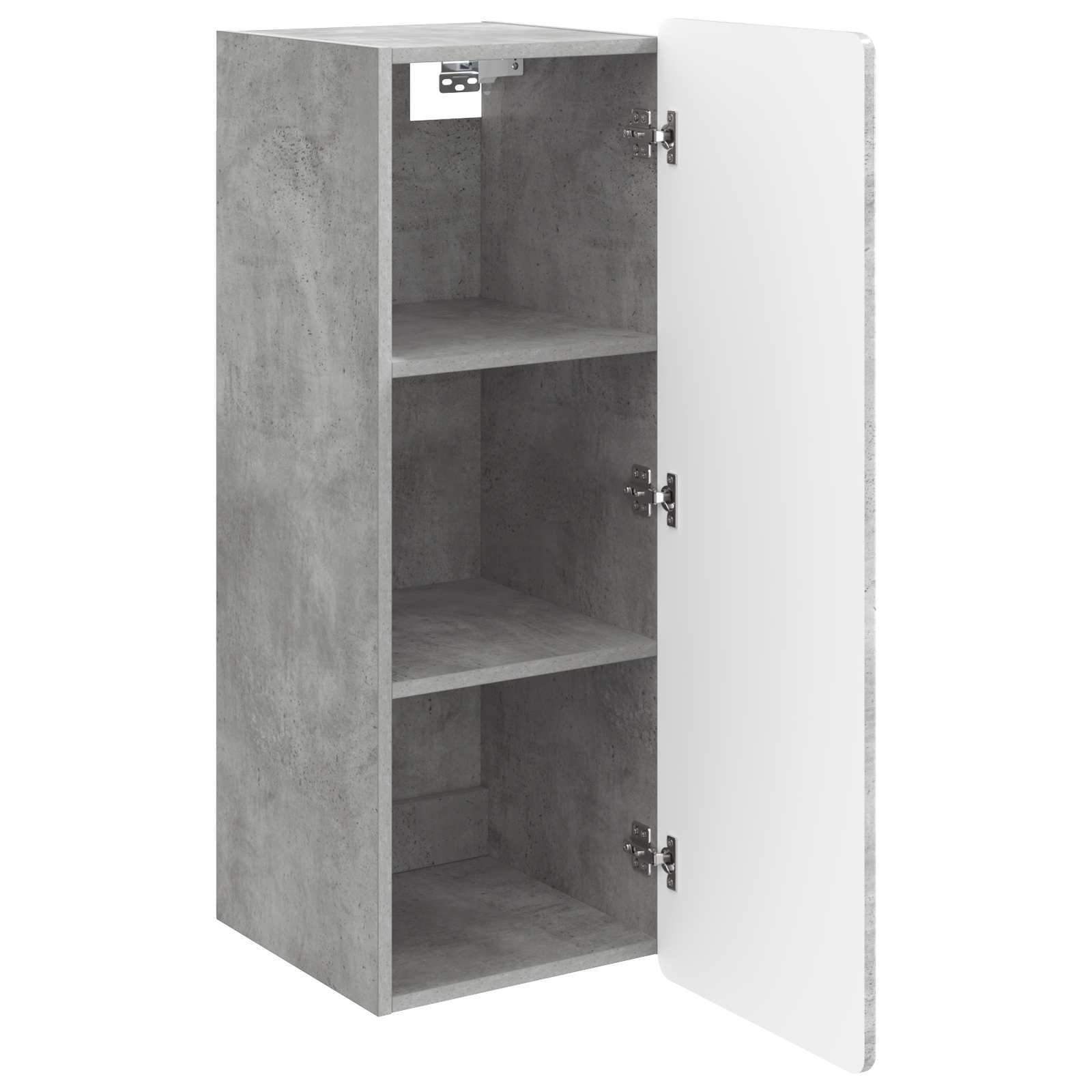 Wandkast Betongrijs 33 x 34,5 x 94 cm Bewerkt hout – afbeelding 3
