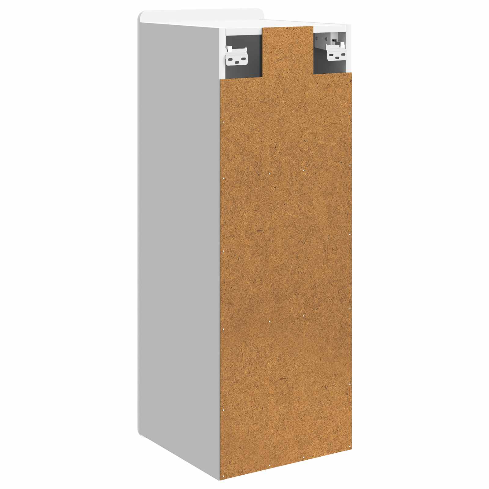 Wandkast Hoogglans Wit 33 x 34,5 x 94 cm Bewerkt hout – afbeelding 6