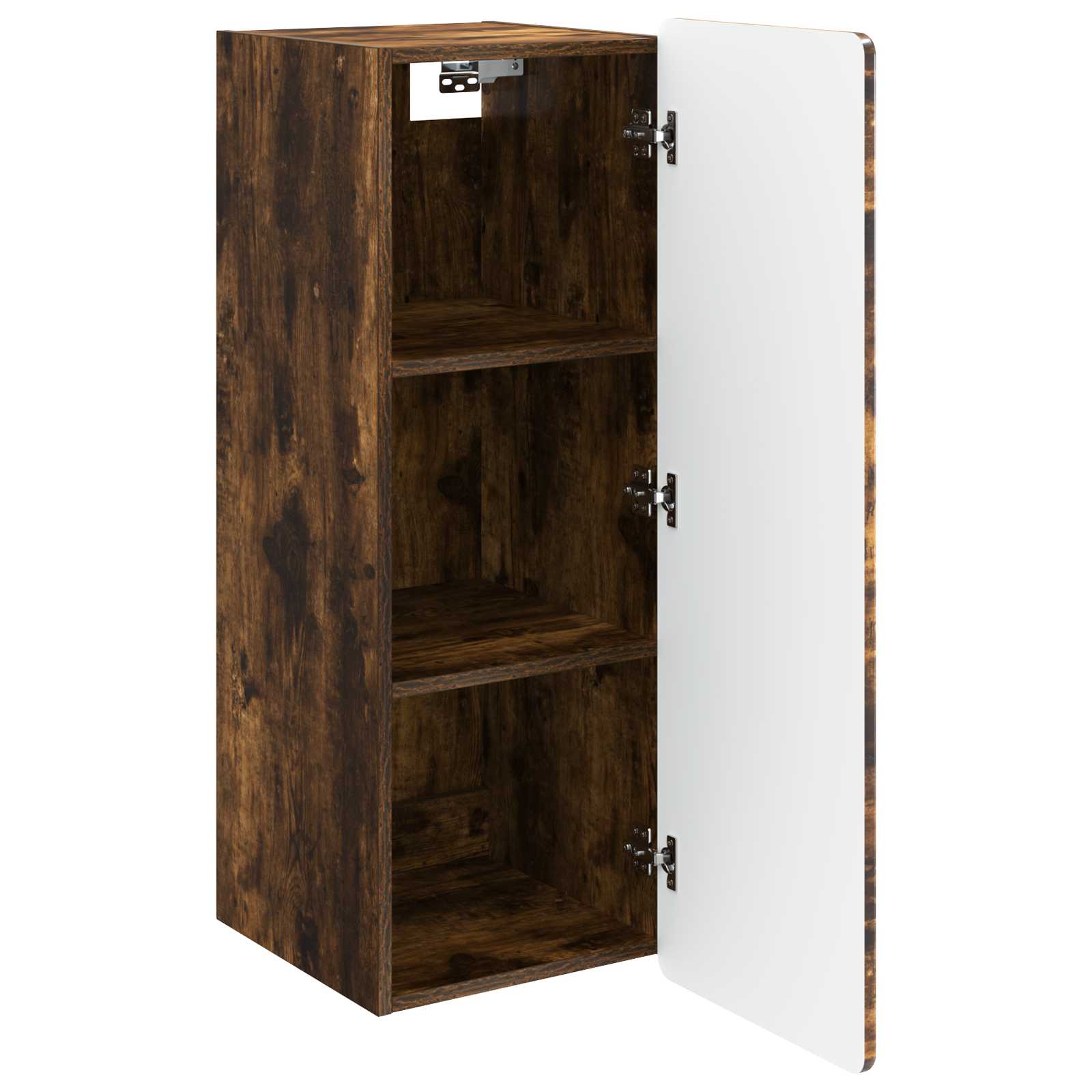 Wandkast Gerookt eiken 33 x 34,5 x 94 cm Bewerkt hout – afbeelding 3