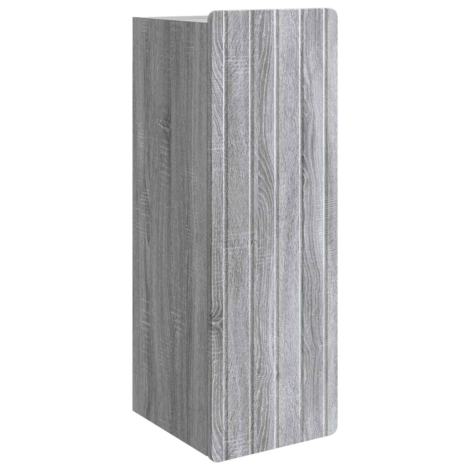 Wandkast Grijs Sonoma 33 x 34,5 x 94 cm Bewerkt hout – afbeelding 2