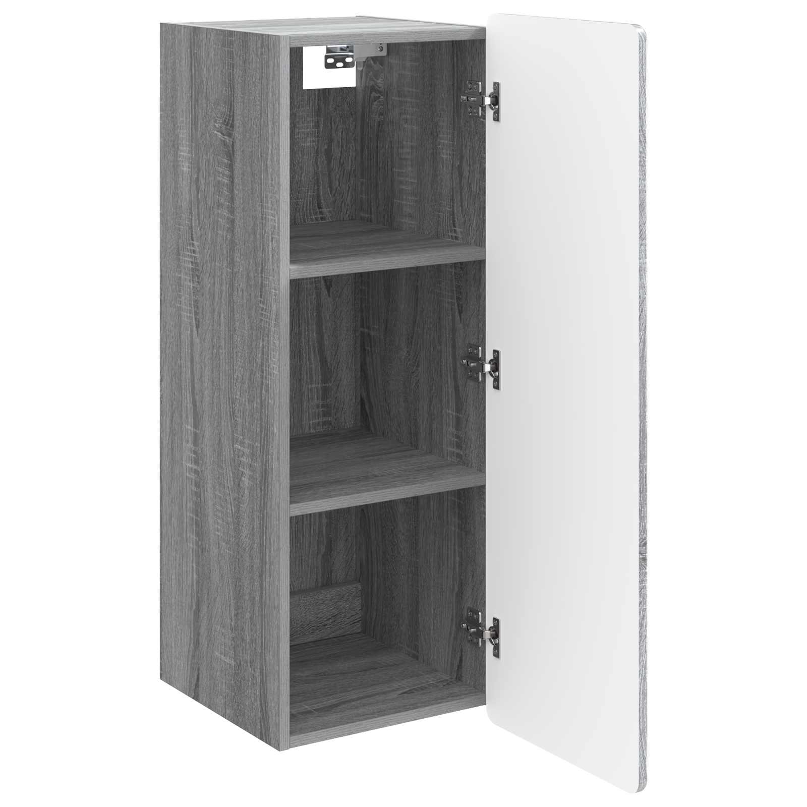 Wandkast Grijs Sonoma 33 x 34,5 x 94 cm Bewerkt hout – afbeelding 3