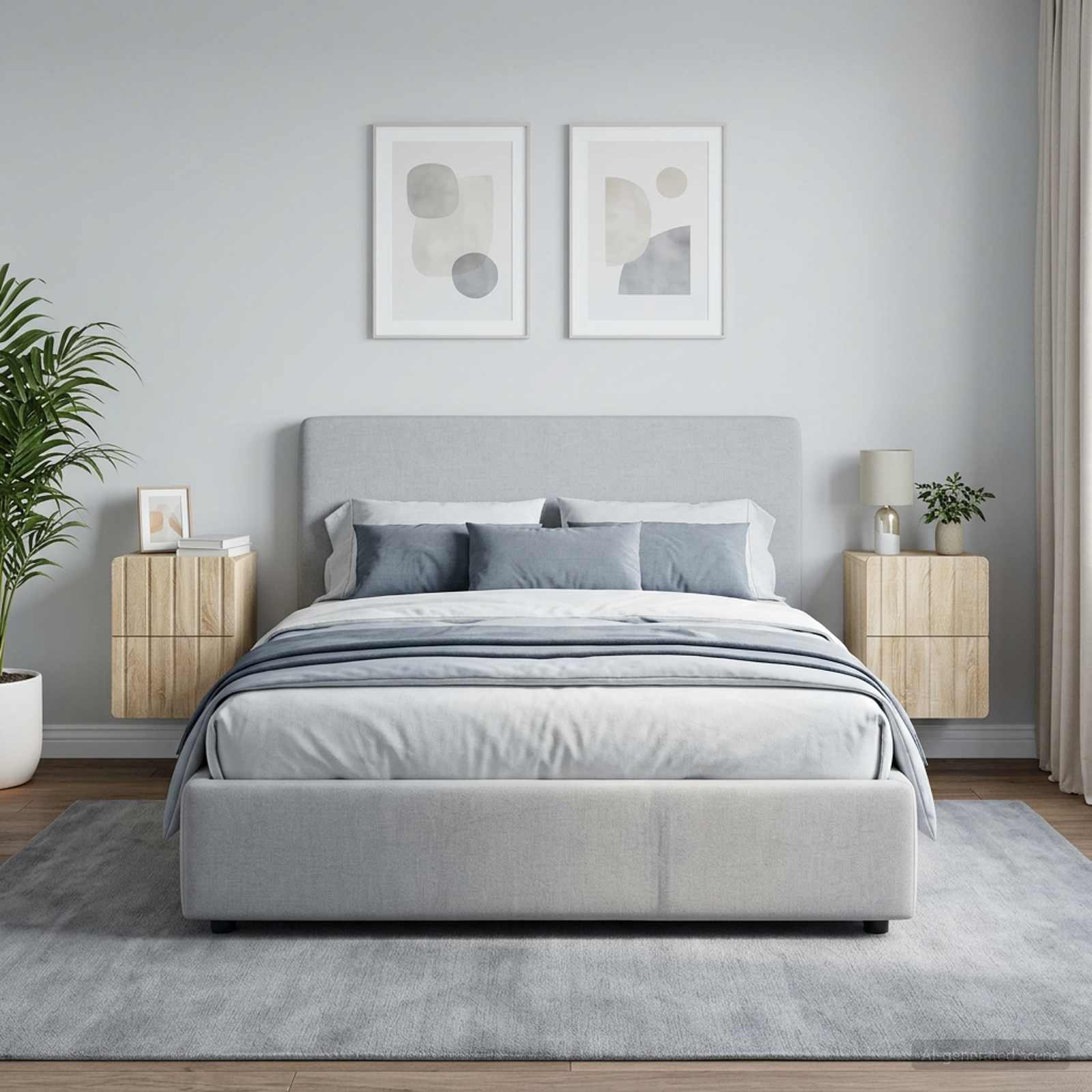 Wandbeugel Bedkast 2 pcs Sonoma Eiken 33 x 34,5 x 43 cm