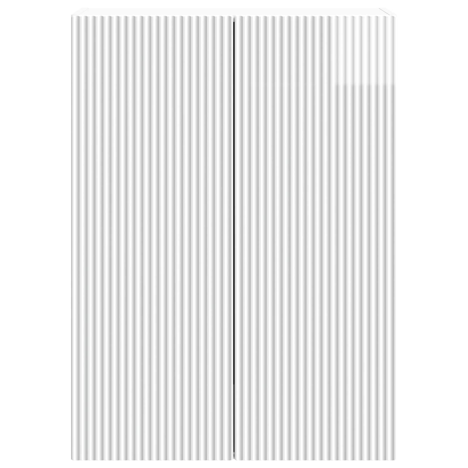 Wandkast Hoogglans Wit 66 x 34,5 x 90 cm Bewerkt hout – afbeelding 4