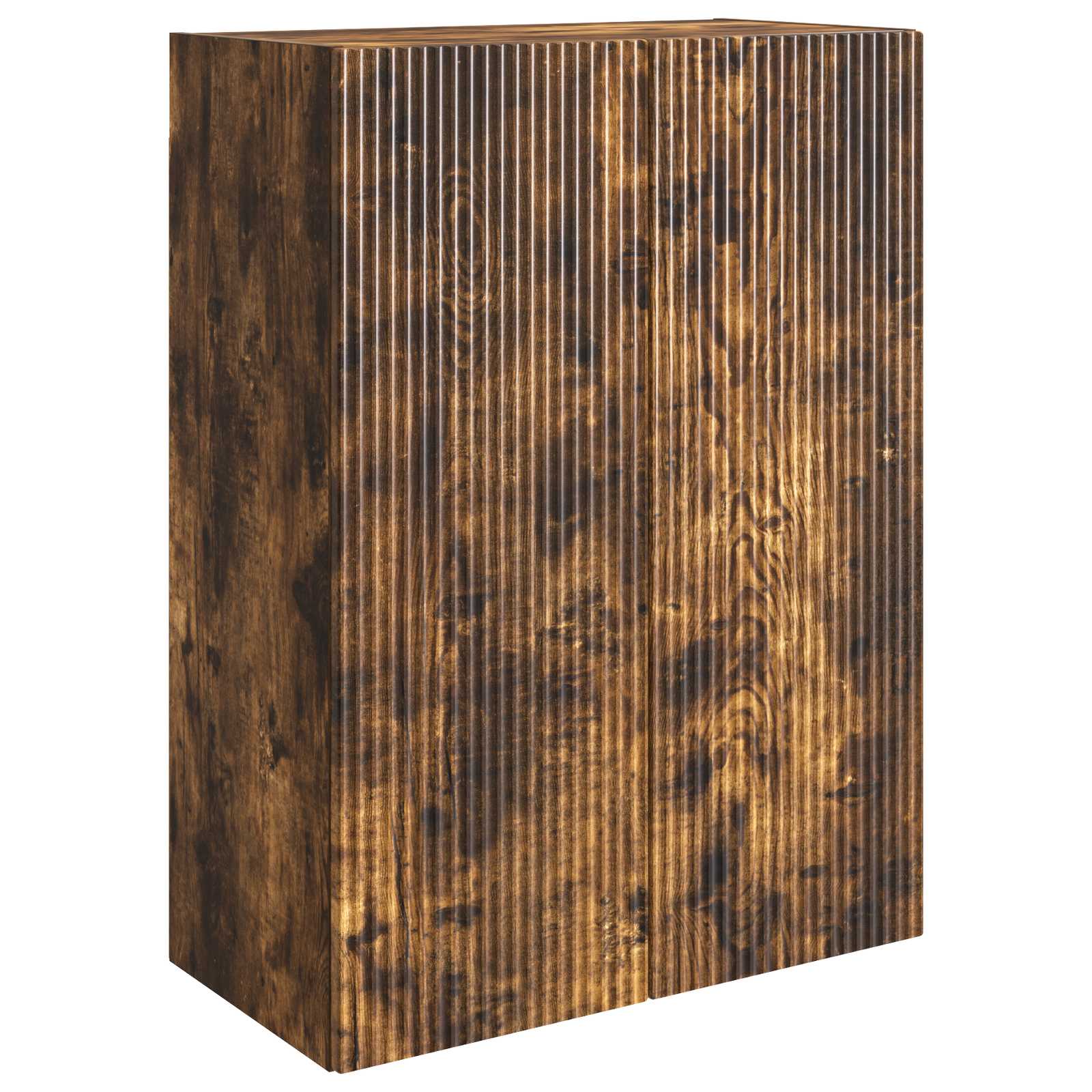 Wandkast Gerookt eiken 66 x 34,5 x 90 cm Bewerkt hout – afbeelding 2