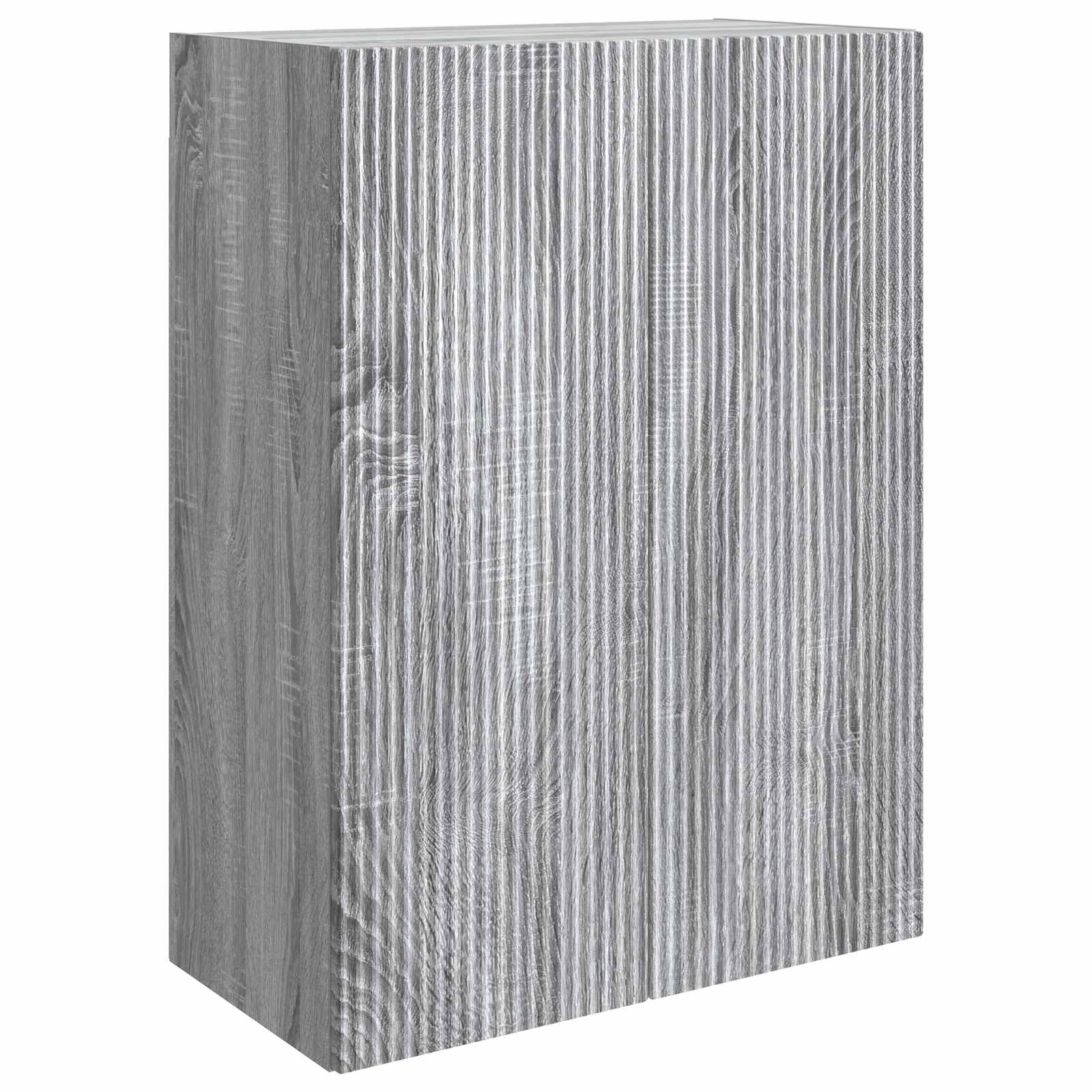 Wandkast Grijs Sonoma 66 x 34,5 x 90 cm Bewerkt hout – afbeelding 2