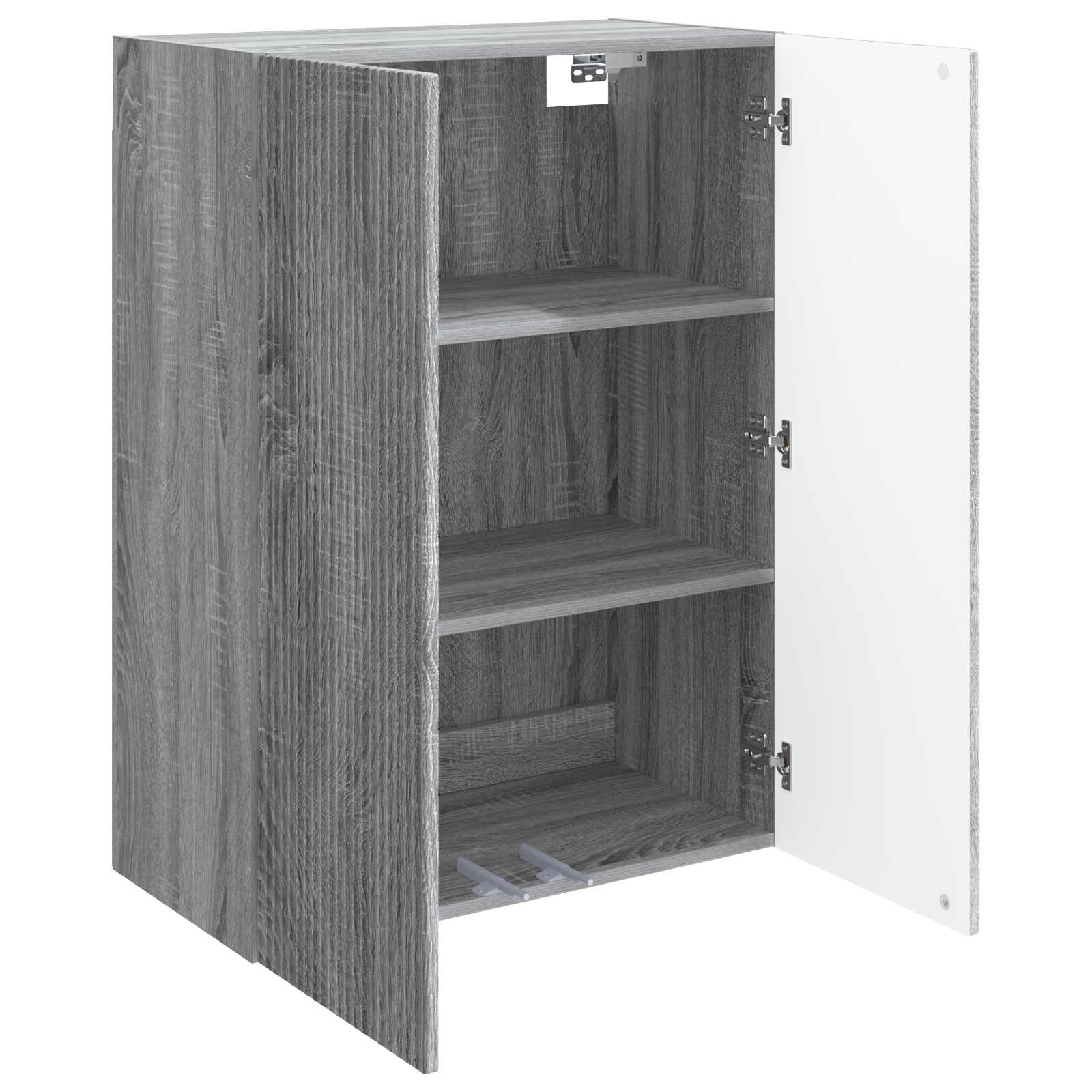 Wandkast Grijs Sonoma 66 x 34,5 x 90 cm Bewerkt hout – afbeelding 3