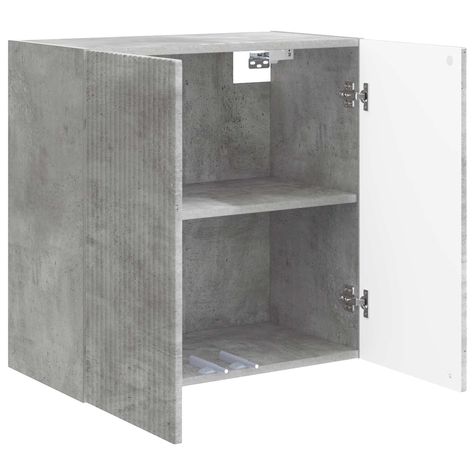 Wandkast Betongrijs 59 x 31 x 60 cm Bewerkt hout – afbeelding 3