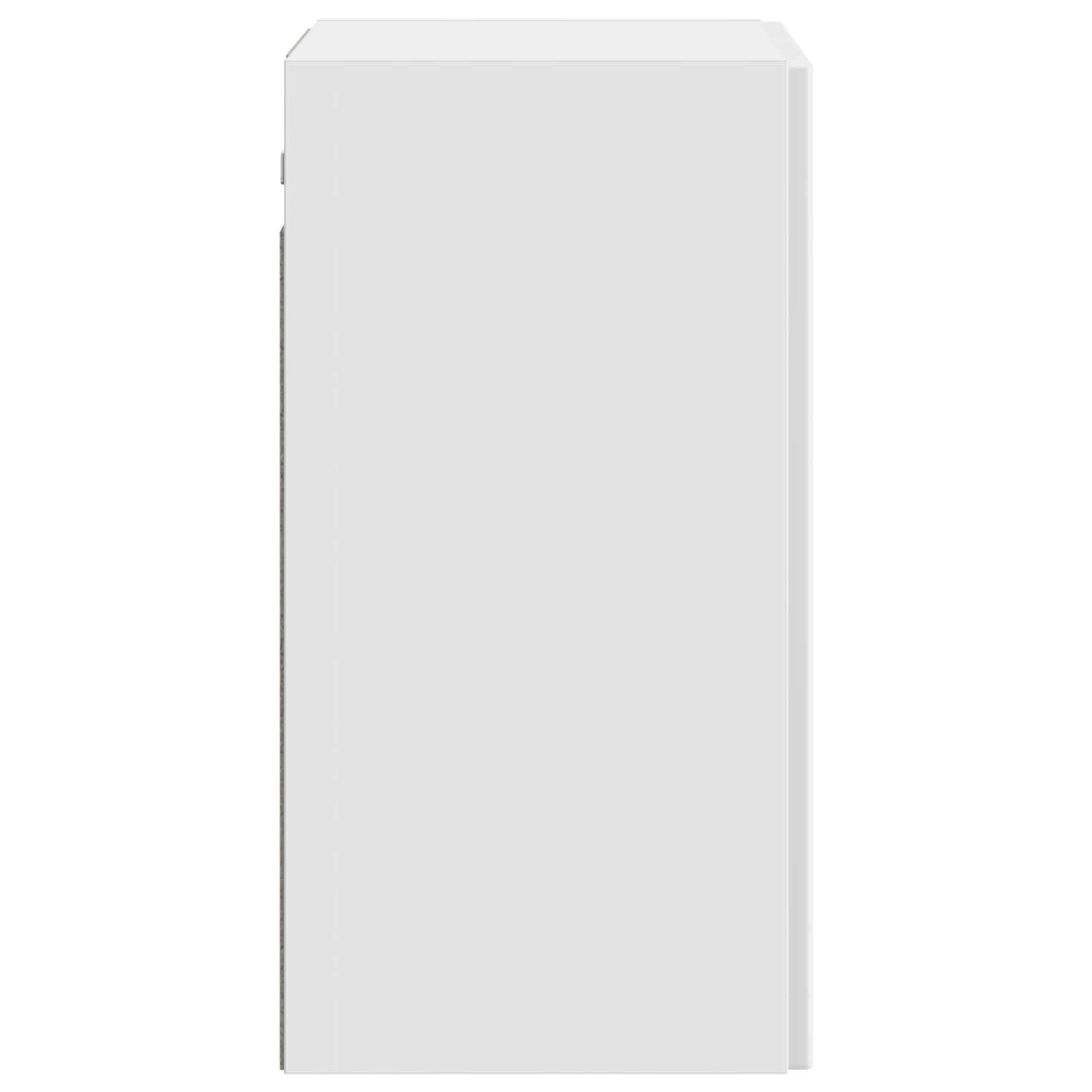 Wandkast Hoogglans Wit 59 x 31 x 60 cm Bewerkt hout – afbeelding 5