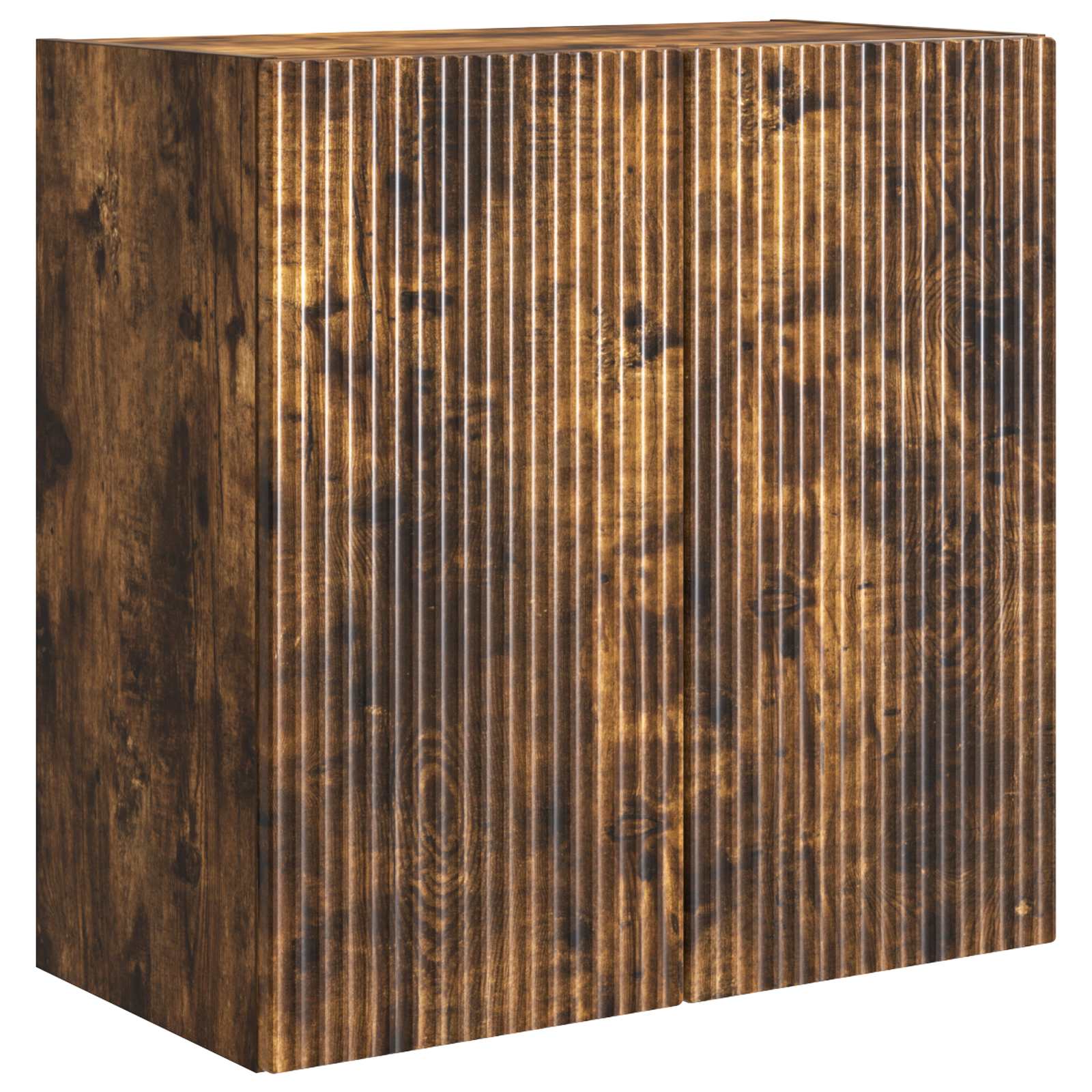 Wandkast Gerookt eiken 59 x 31 x 60 cm Bewerkt hout – afbeelding 2
