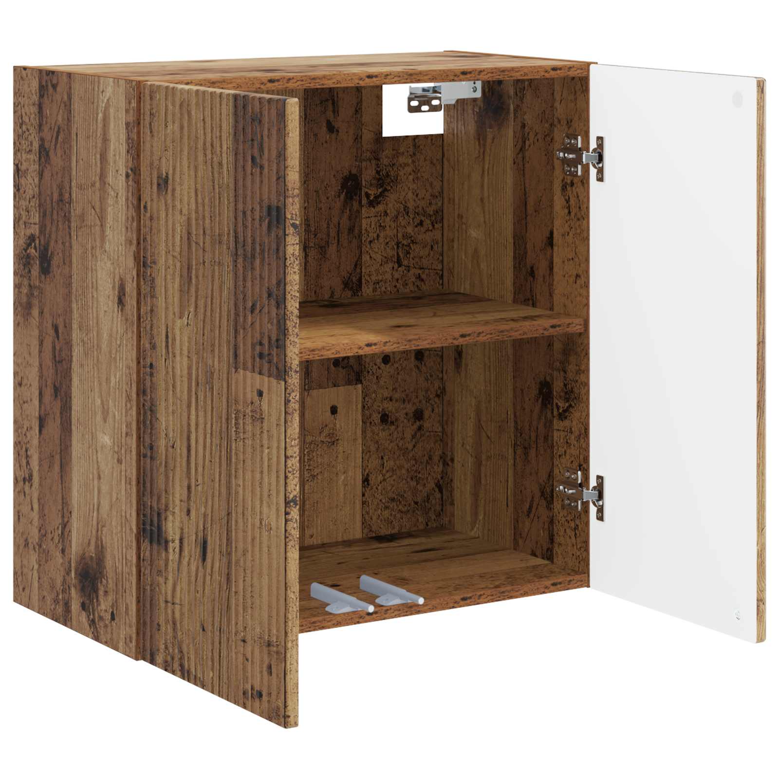 Wandkast Oud hout 59 x 31 x 60 cm Bewerkt hout – afbeelding 3
