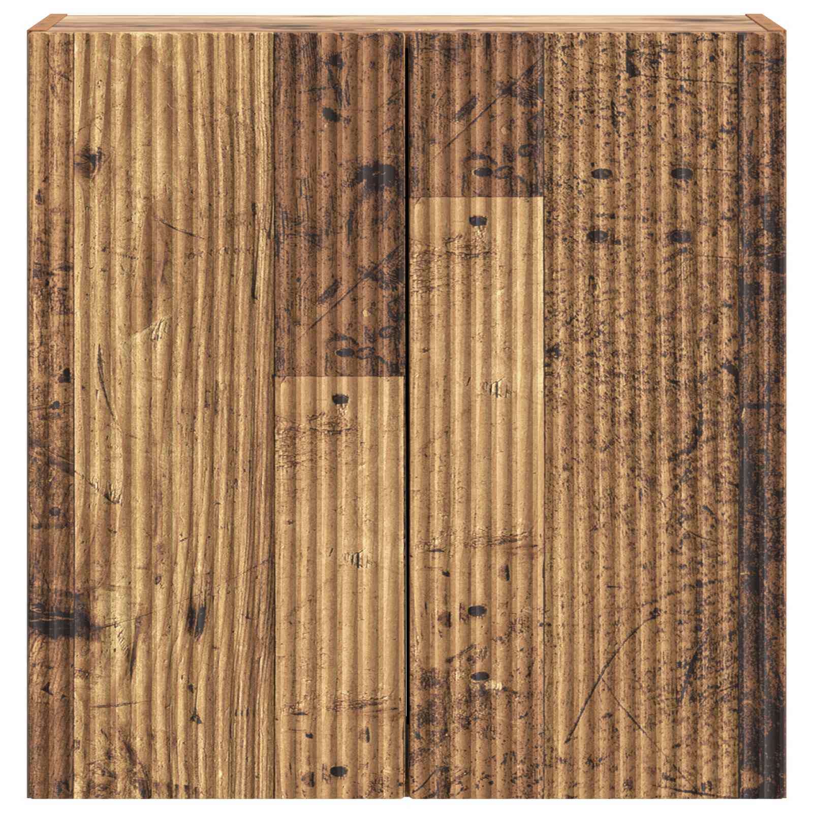 Wandkast Oud hout 59 x 31 x 60 cm Bewerkt hout – afbeelding 4