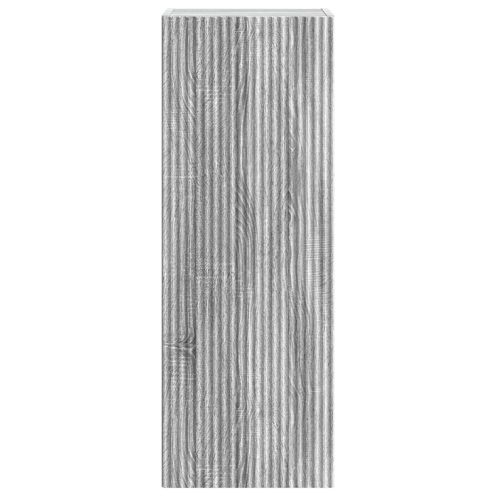 Wandkast Grijs Sonoma 33 x 34,5 x 90 cm Bewerkt hout – afbeelding 4