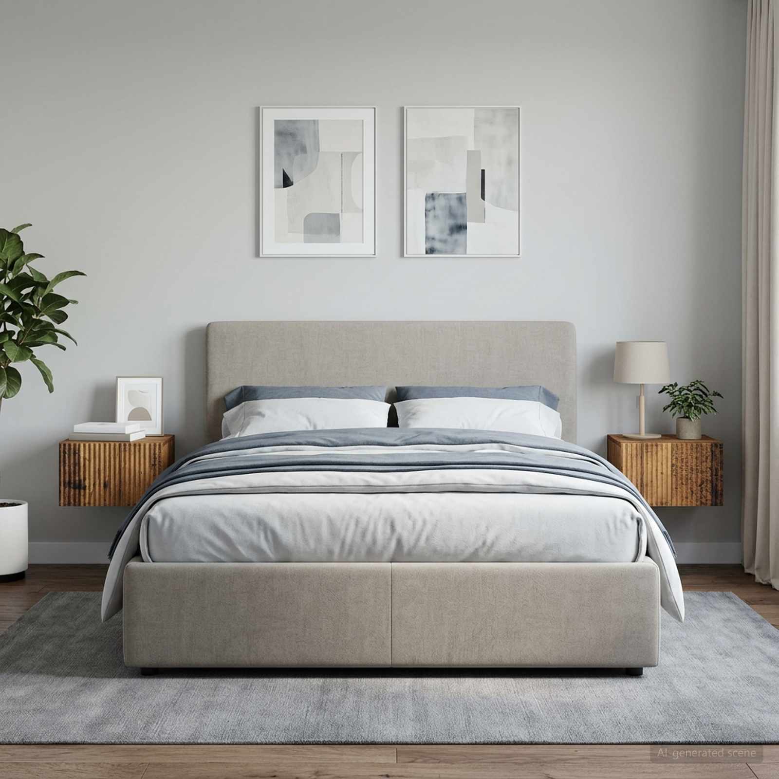 Wandbeugel Bedkast met lade 2 pcs Oud hout 33 x 34,5 x 20 cm