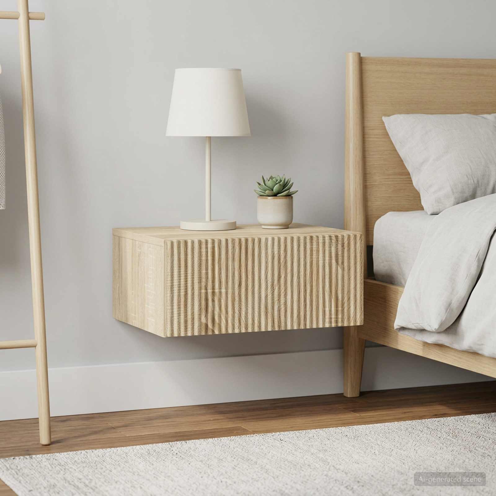 Wandbeugel Bedkast 2 pcs Sonoma Eiken 49 x 34,5 x 20 cm