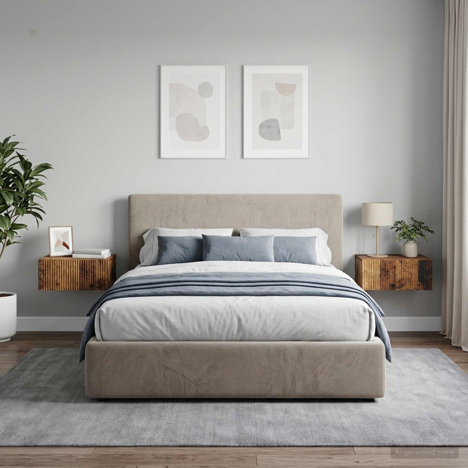 Wandbeugel Bedkast met lade 2 pcs Oud hout 49 x 34,5 x 20 cm