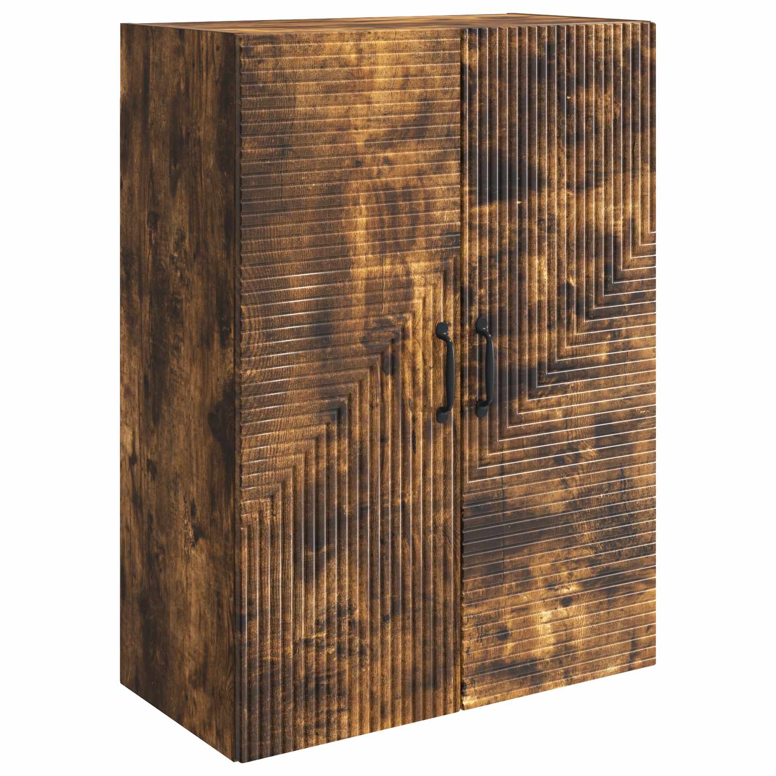 Wandkast Gerookt eiken 66 x 34,5 x 90 cm Bewerkt hout – afbeelding 2