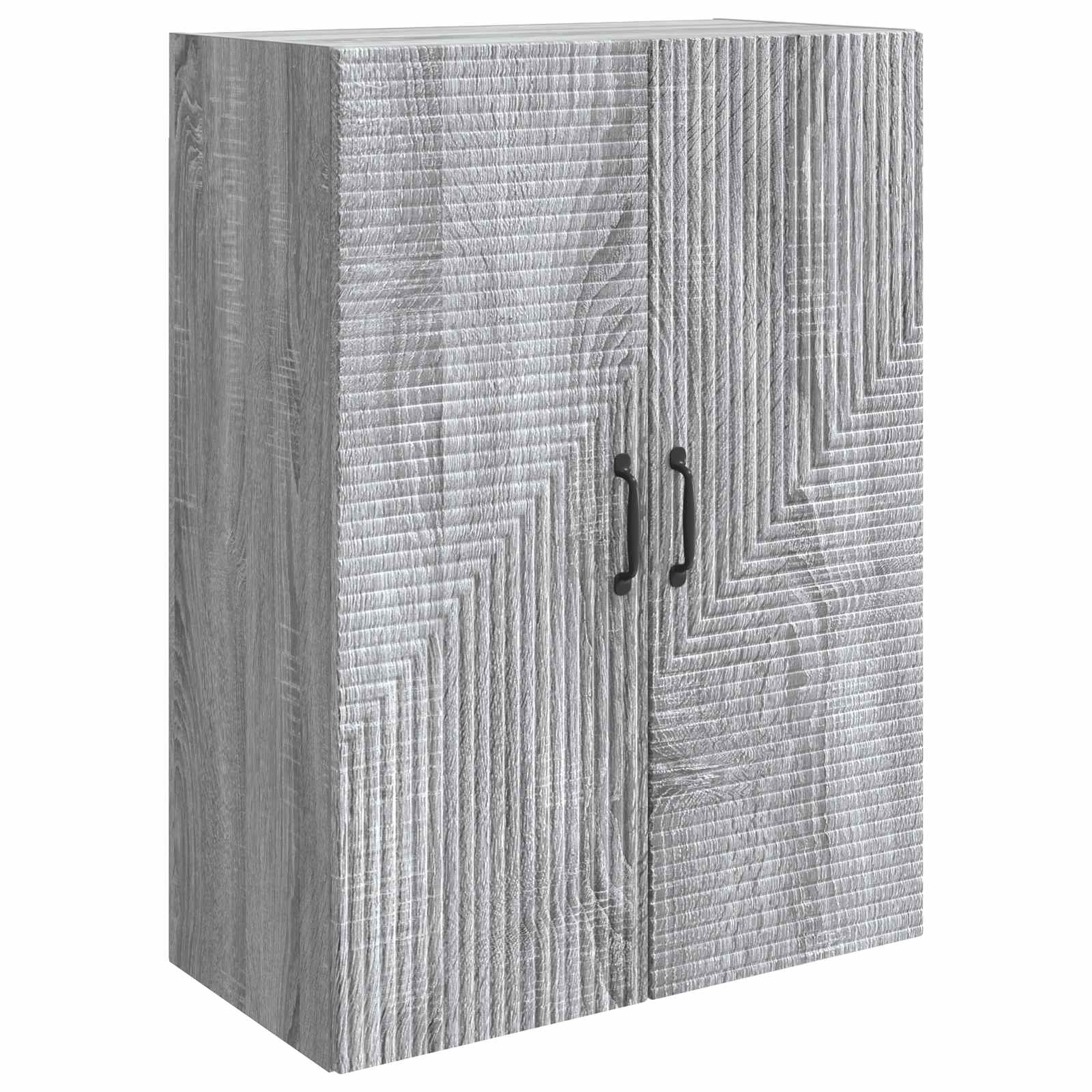 Wandkast Grijs Sonoma 66 x 34,5 x 90 cm Bewerkt hout – afbeelding 2
