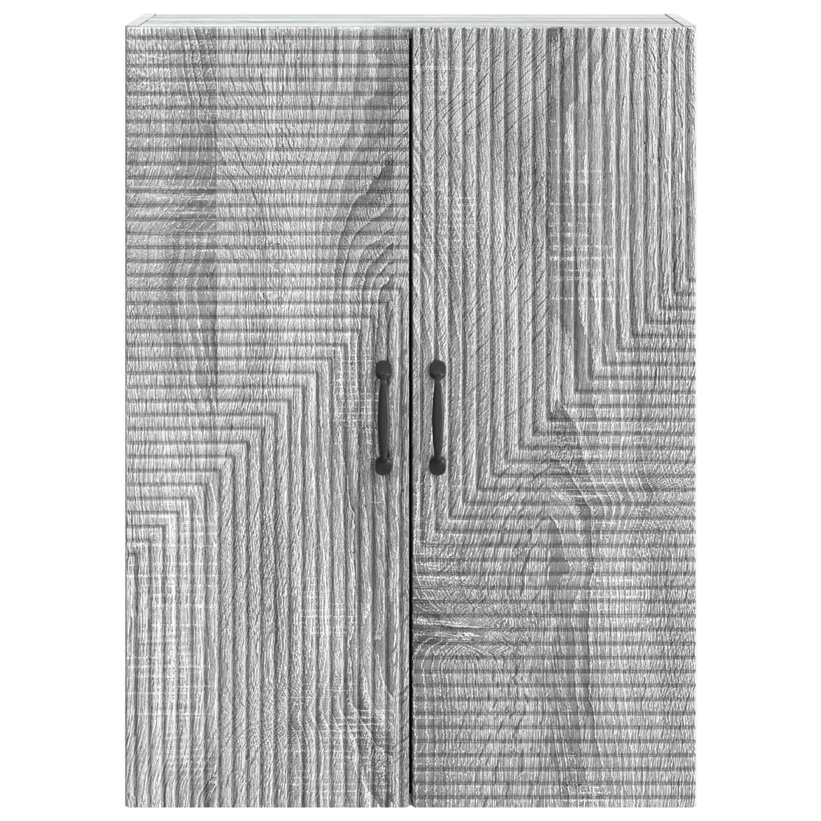 Wandkast Grijs Sonoma 66 x 34,5 x 90 cm Bewerkt hout – afbeelding 4