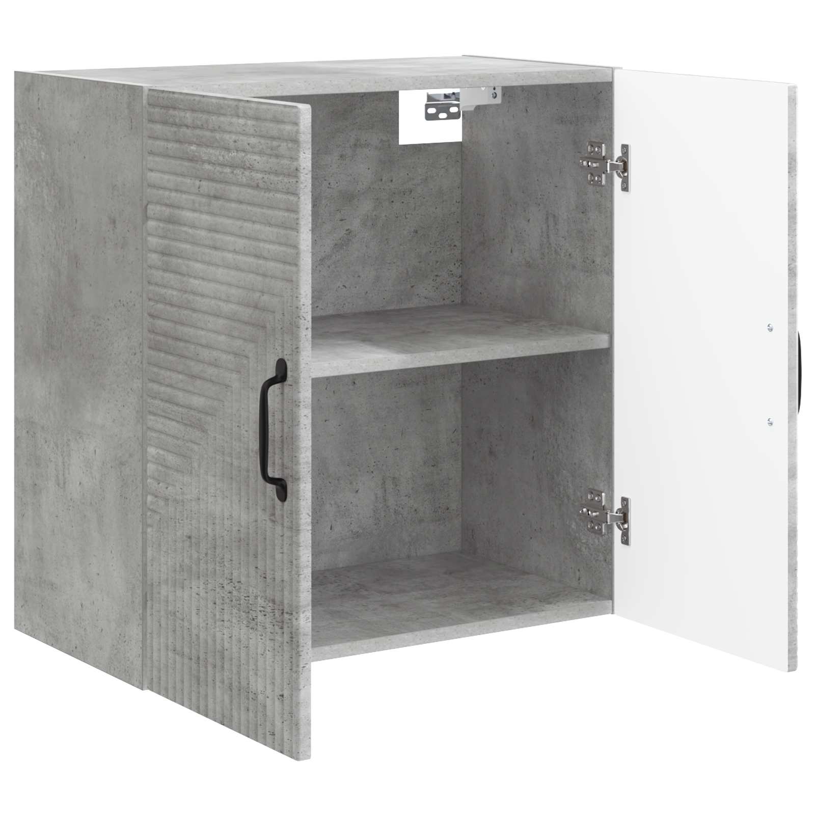 Wandkast Betongrijs 59 x 31 x 60 cm Bewerkt hout – afbeelding 3