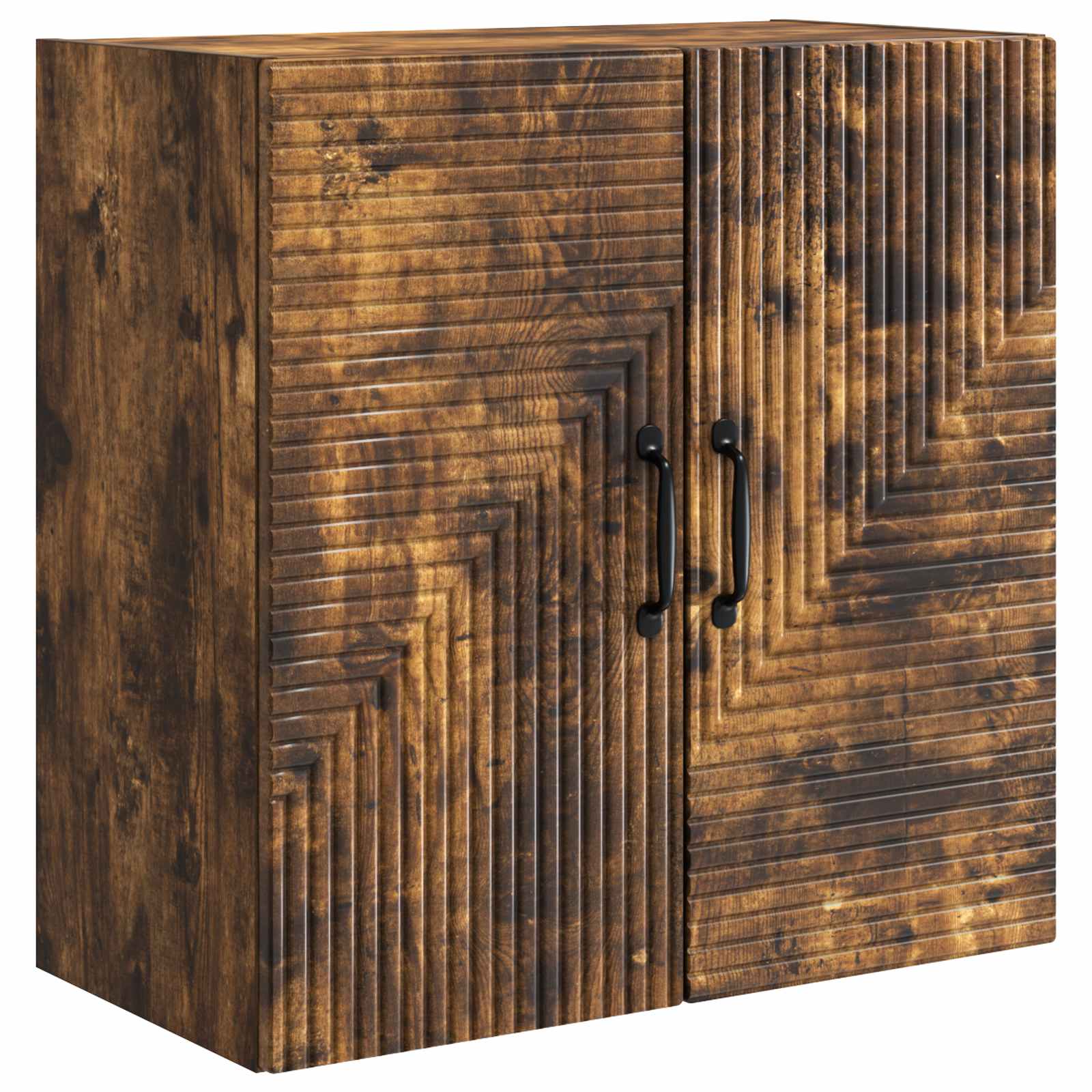 Wandkast Gerookt eiken 59 x 31 x 60 cm Bewerkt hout – afbeelding 2