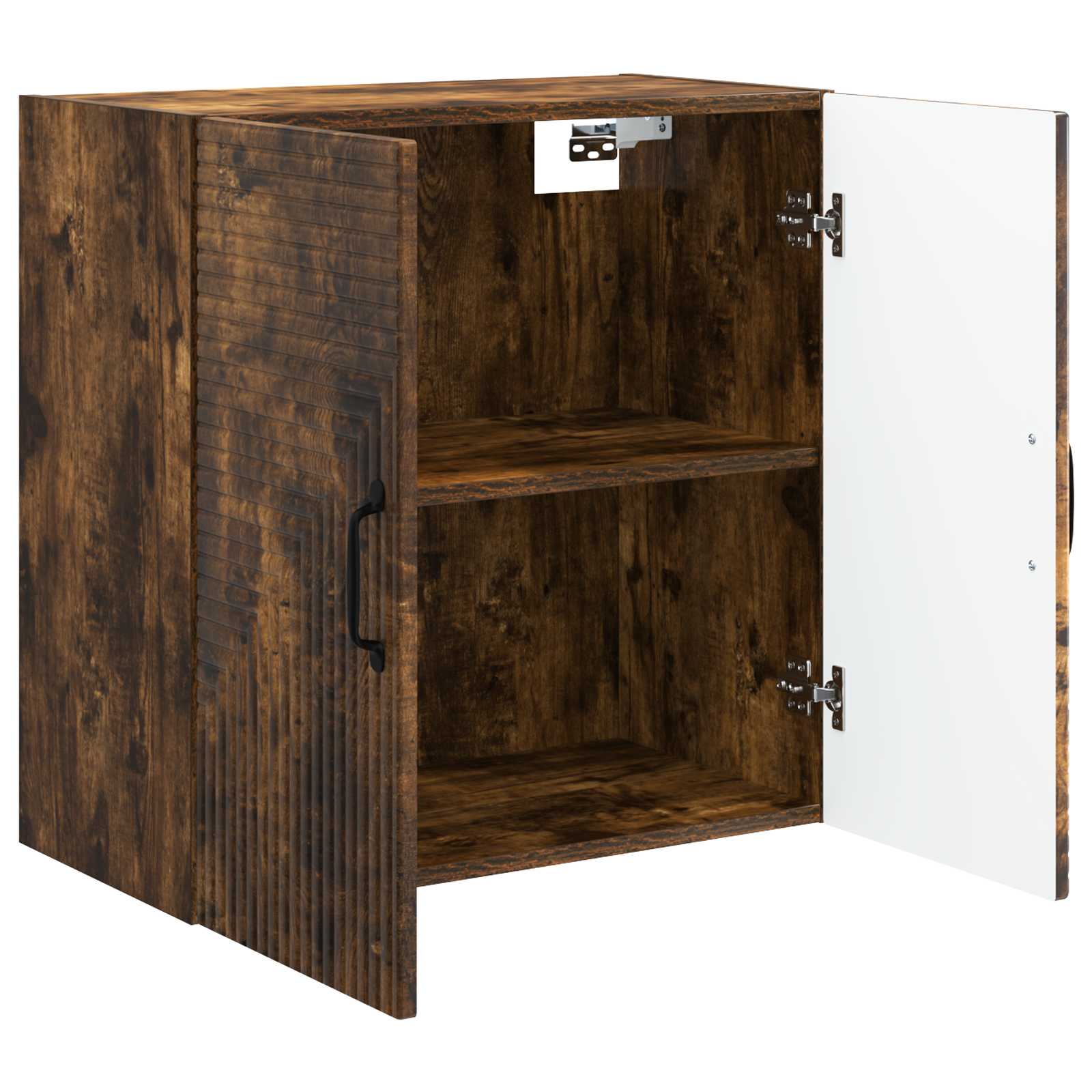 Wandkast Gerookt eiken 59 x 31 x 60 cm Bewerkt hout – afbeelding 3