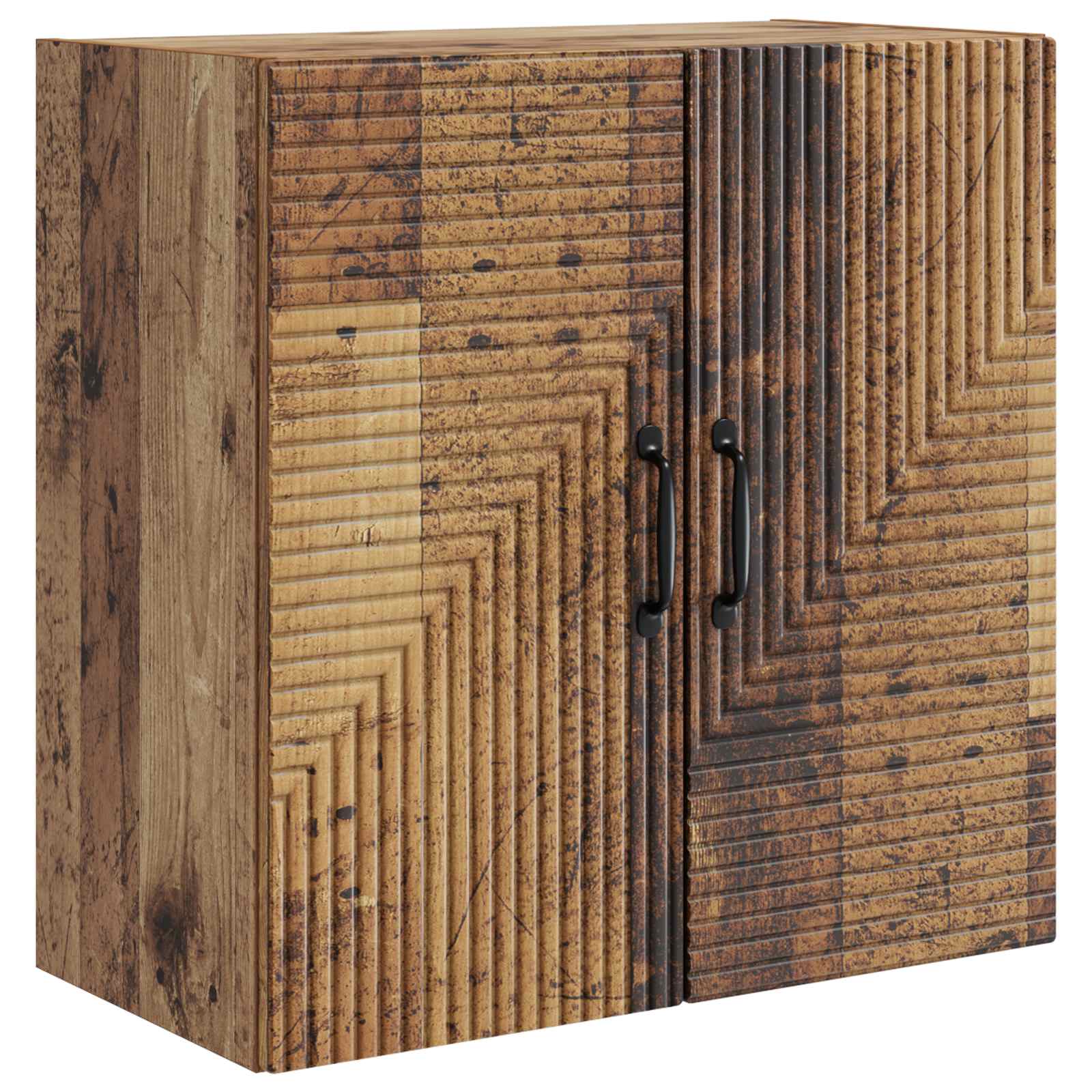 Wandkast Oud hout 59 x 31 x 60 cm Bewerkt hout – afbeelding 2